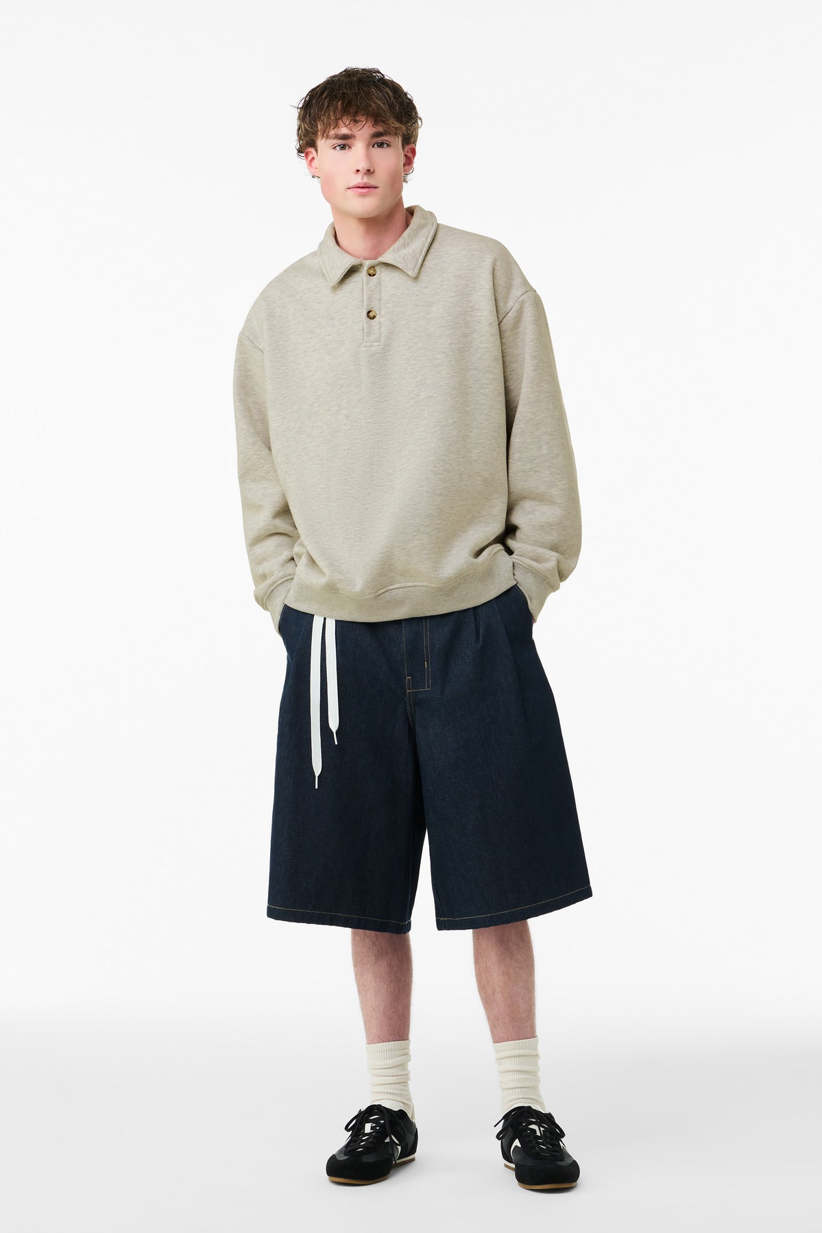 BELLA+CANVAS® Unisex 10-Ounce Polo Sweatshirt BC4741