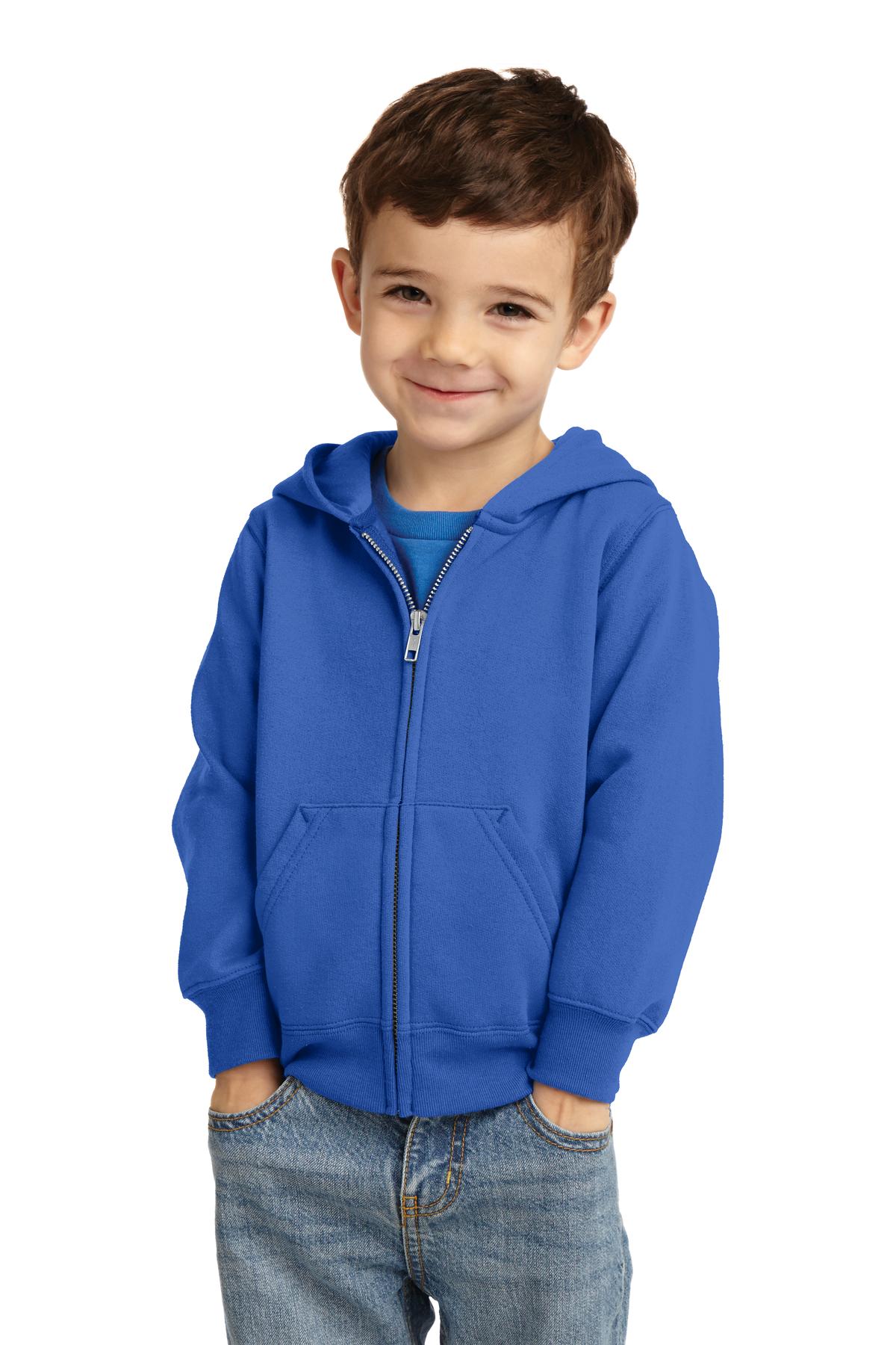 Port & Co™ Toddler Core Fleece Full-Zip Hooded Sweatshirt. CAR78TZH