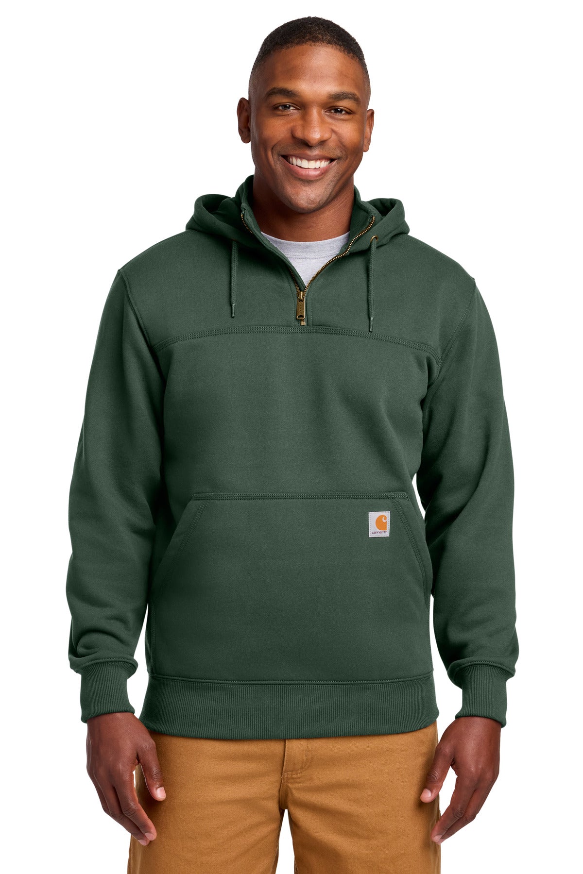 Carhartt ® Rain Defender ® Paxton Heavyweight Hooded Zip Mock Sweatshirt. CT100617