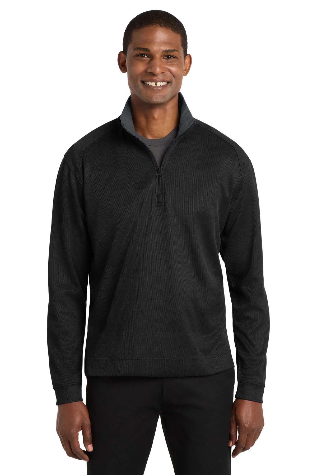 Port Authority® Vertical Texture 1/4-Zip Pullover. K805 – SanMar