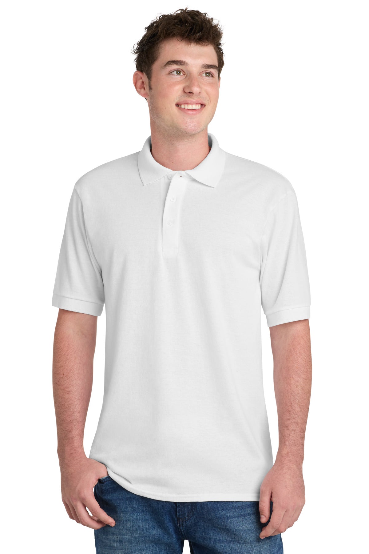 Port & Co™ Core Blend Jersey Knit Polo. KP55