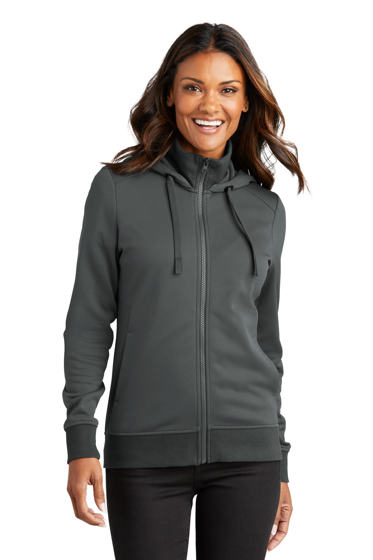 Port Authority® Women's Smooth Fleece Hooded Jacket L814