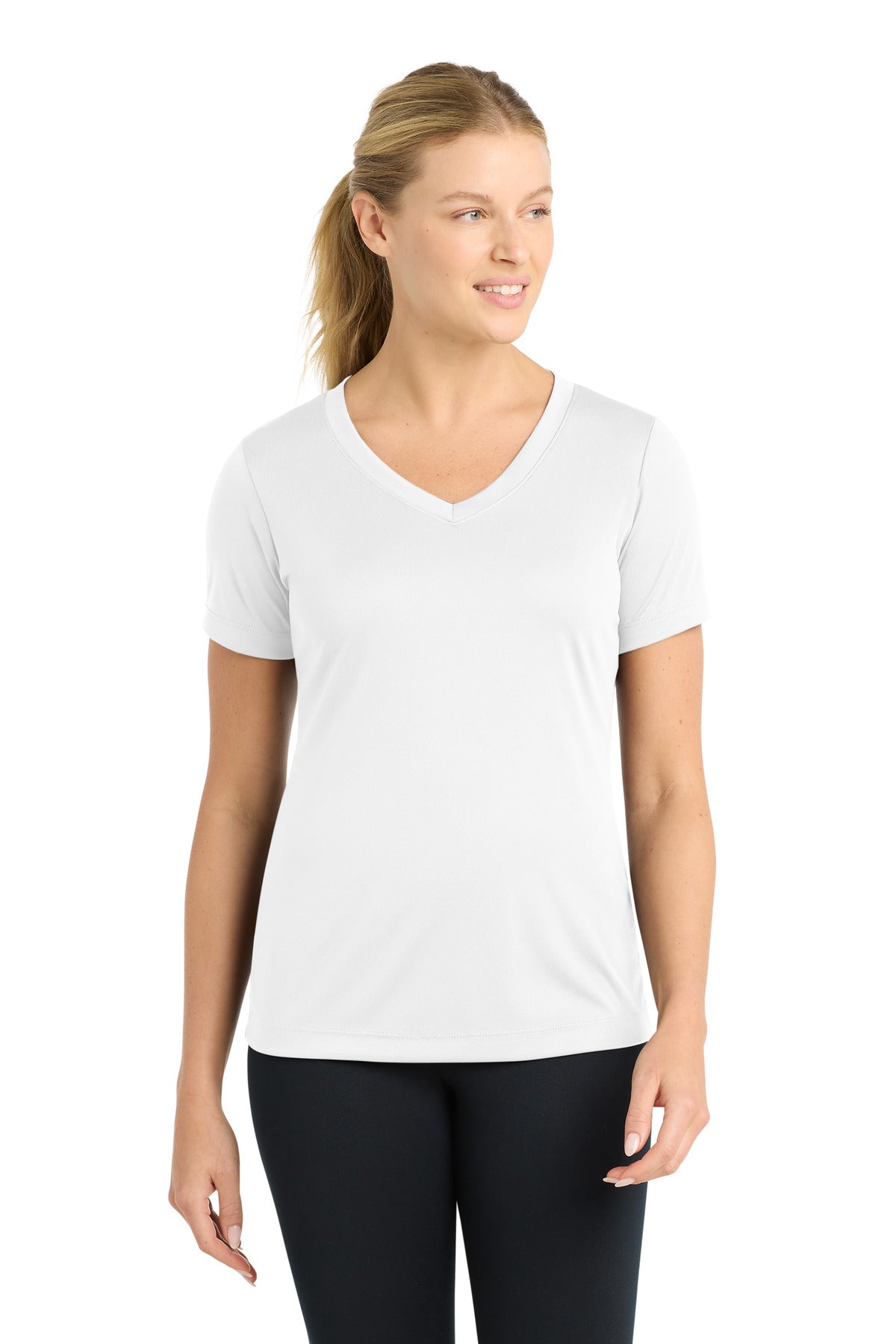 Sport-Tek® Women's PosiCharge® Competitor™ V-Neck Tee. LST353