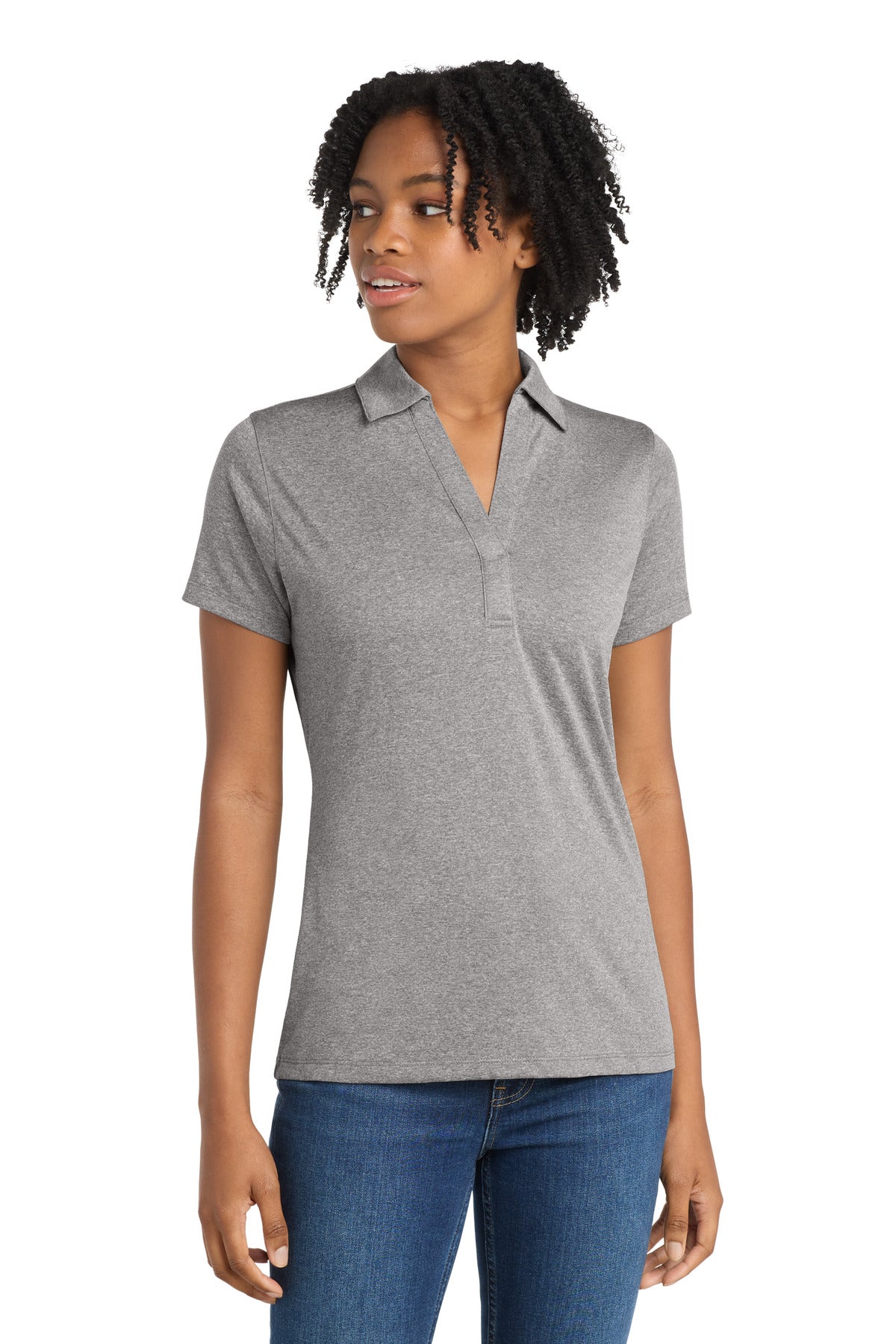 Sport-Tek® Women's Heather Contender™ Polo. LST660