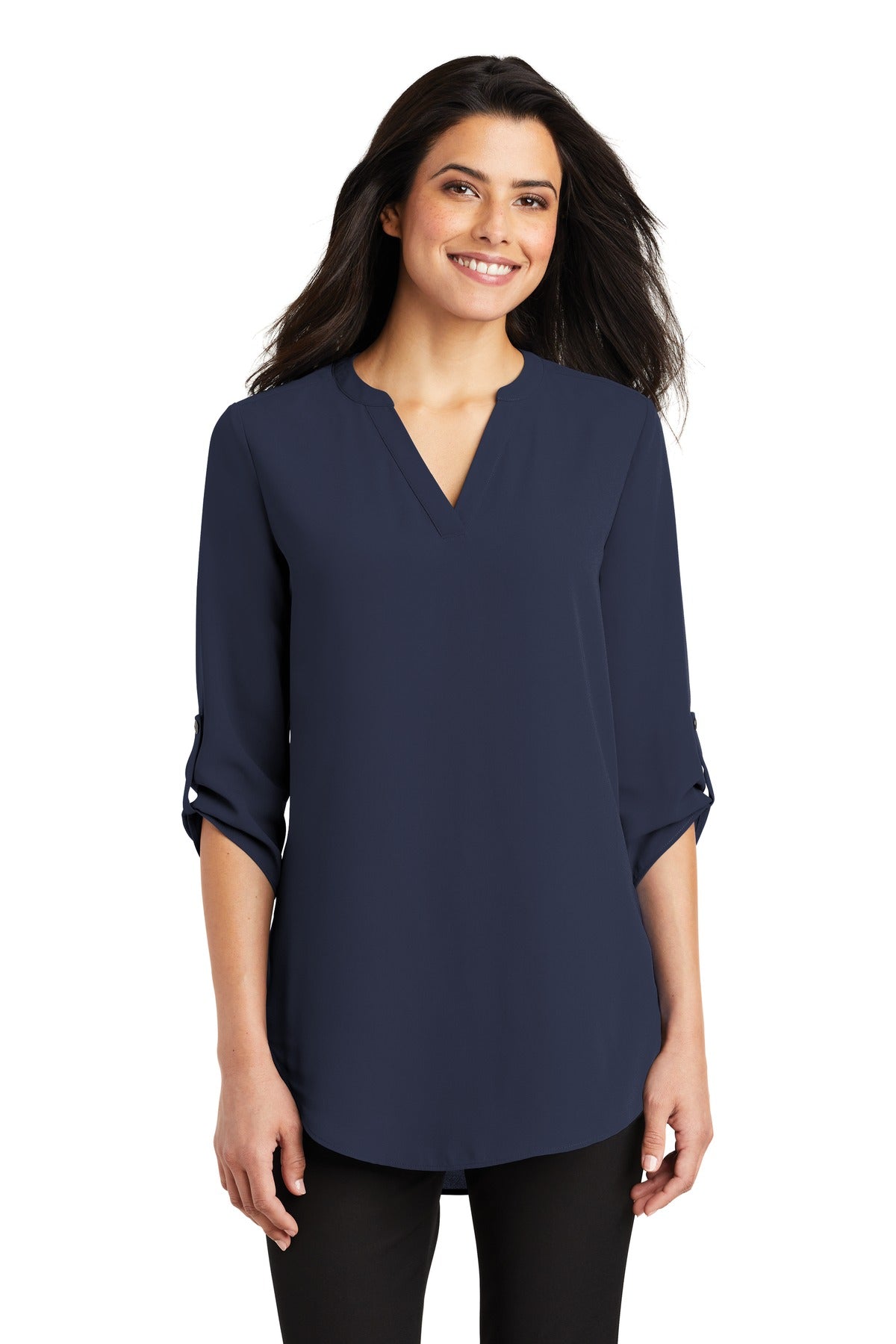 Port Authority® Women's 3/4-Sleeve Tunic Blouse. LW701