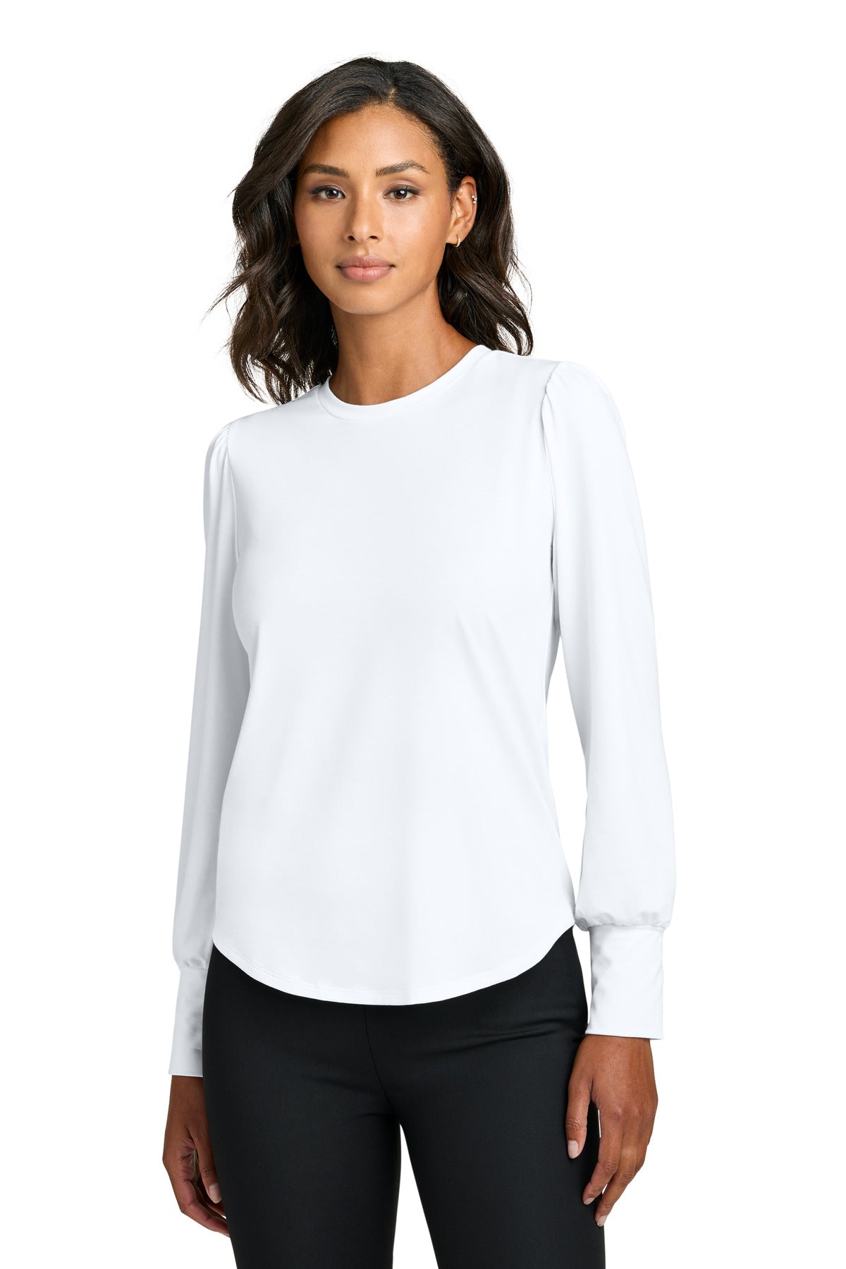 Mercer+Mettle® Women's Stretch Jersey Long Sleeve Blouson Top MM1019