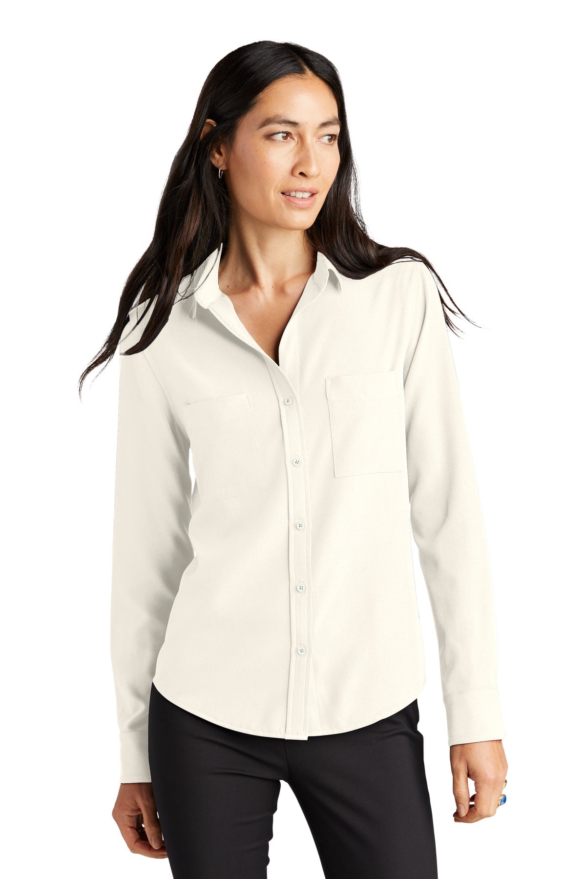 Mercer+Mettle® Women's Stretch Crepe Long Sleeve Camp MM2013