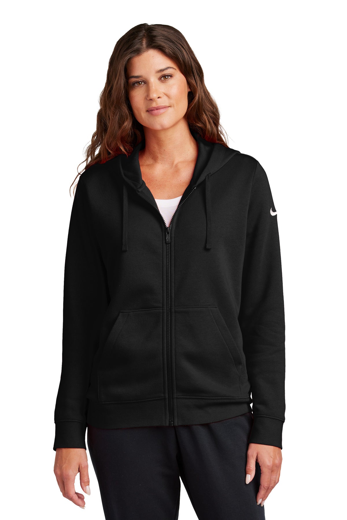 Sanmar Womens Long Full Zip Fleece Nike Nike Women's Club Fleece