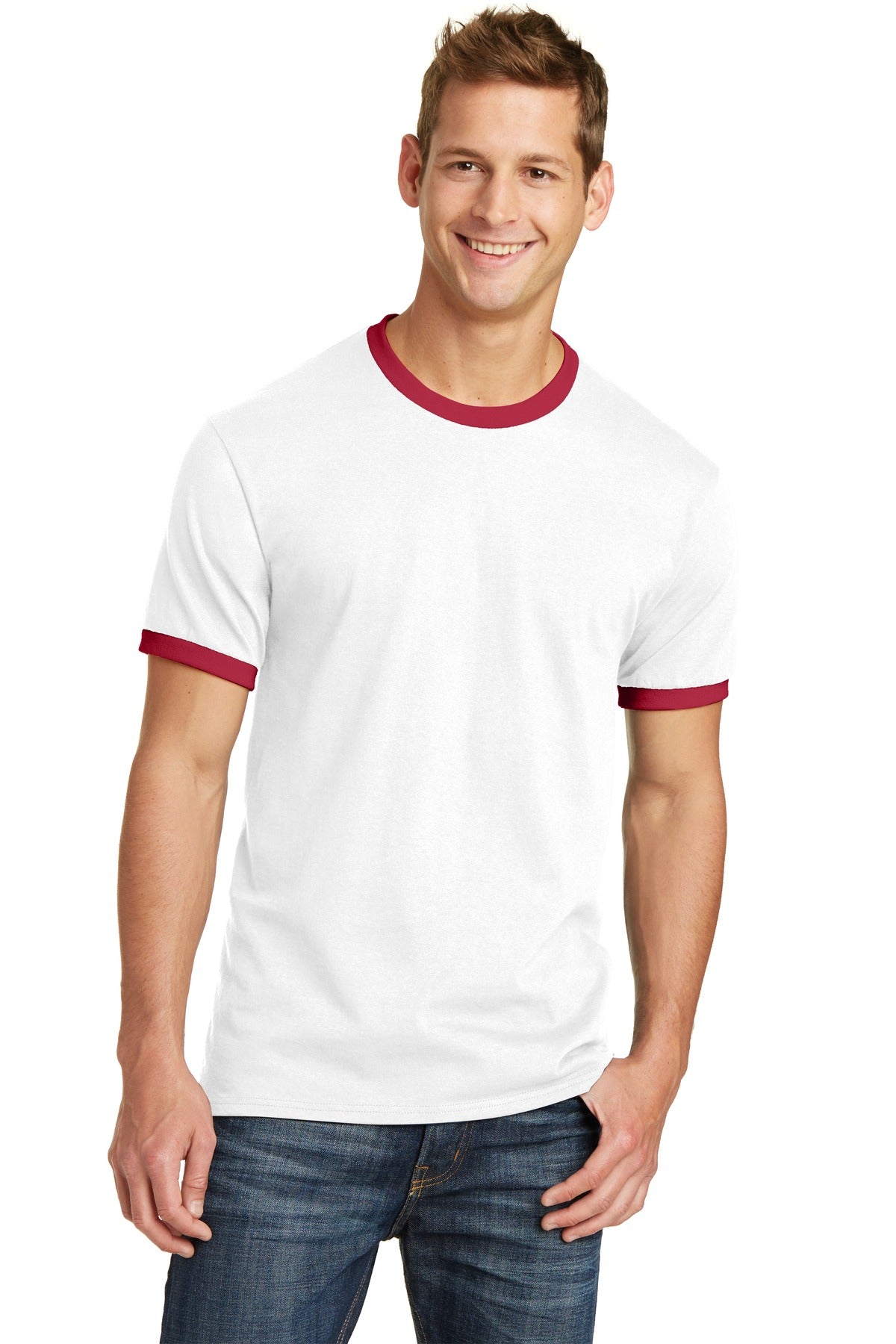 Port & Co™ Core Cotton Ringer Tee. PC54R
