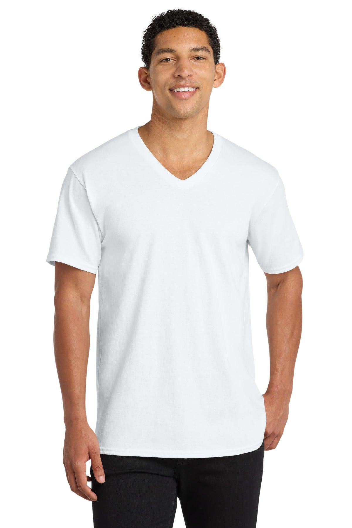 Port & Co™ Core Cotton V-Neck Tee. PC54V