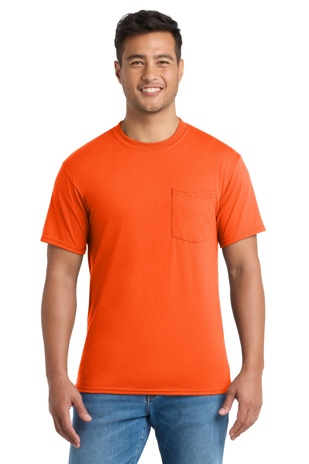 Port & Co™ Tall Core Blend Pocket Tee. PC55PT