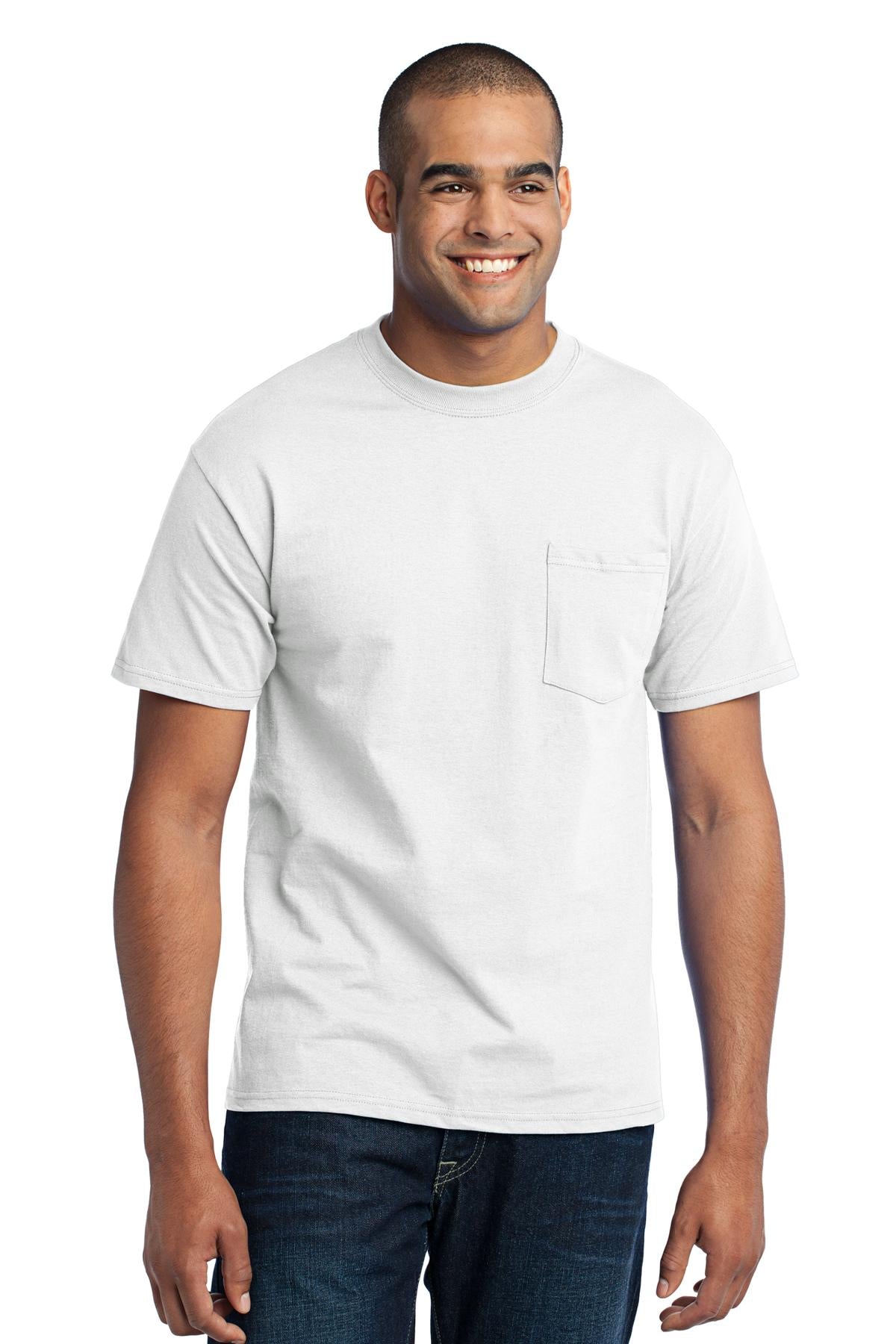 Port & Co™ Core Blend Pocket Tee. PC55P