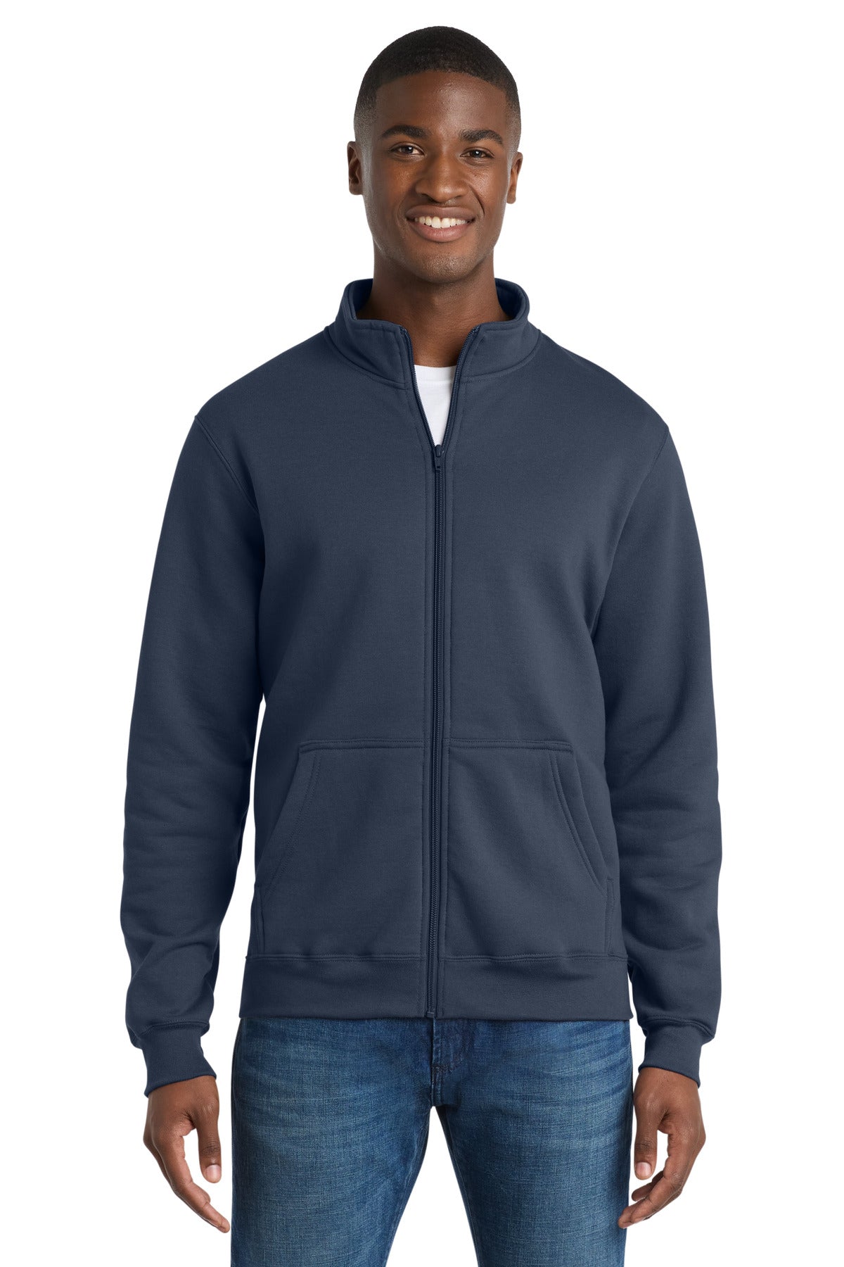 Port & Co™ Core Fleece Cadet Full-Zip Sweatshirt PC78FZ