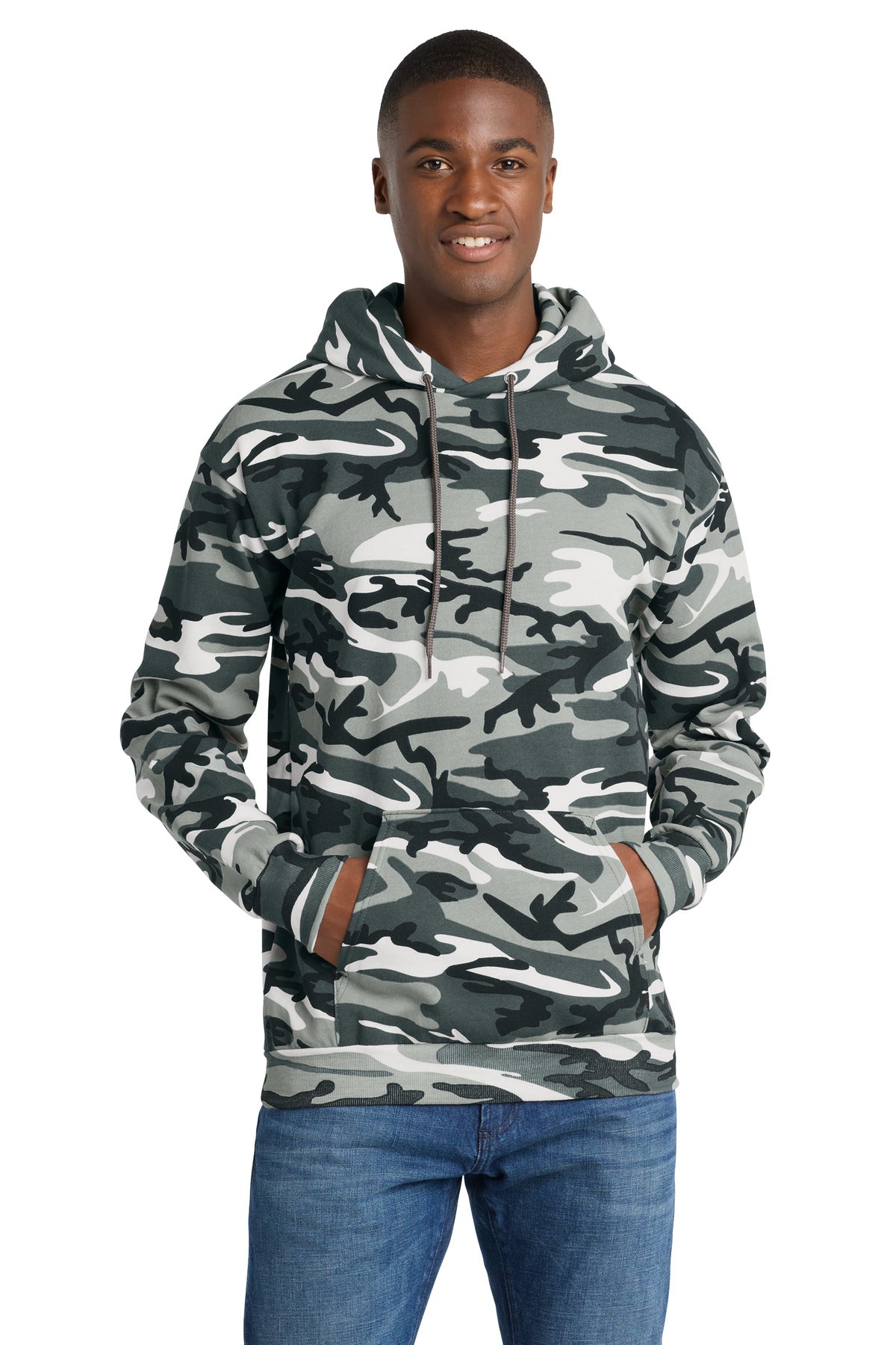 Port & Co™ Core Fleece Camo Pullover Hooded Sweatshirt. PC78HC