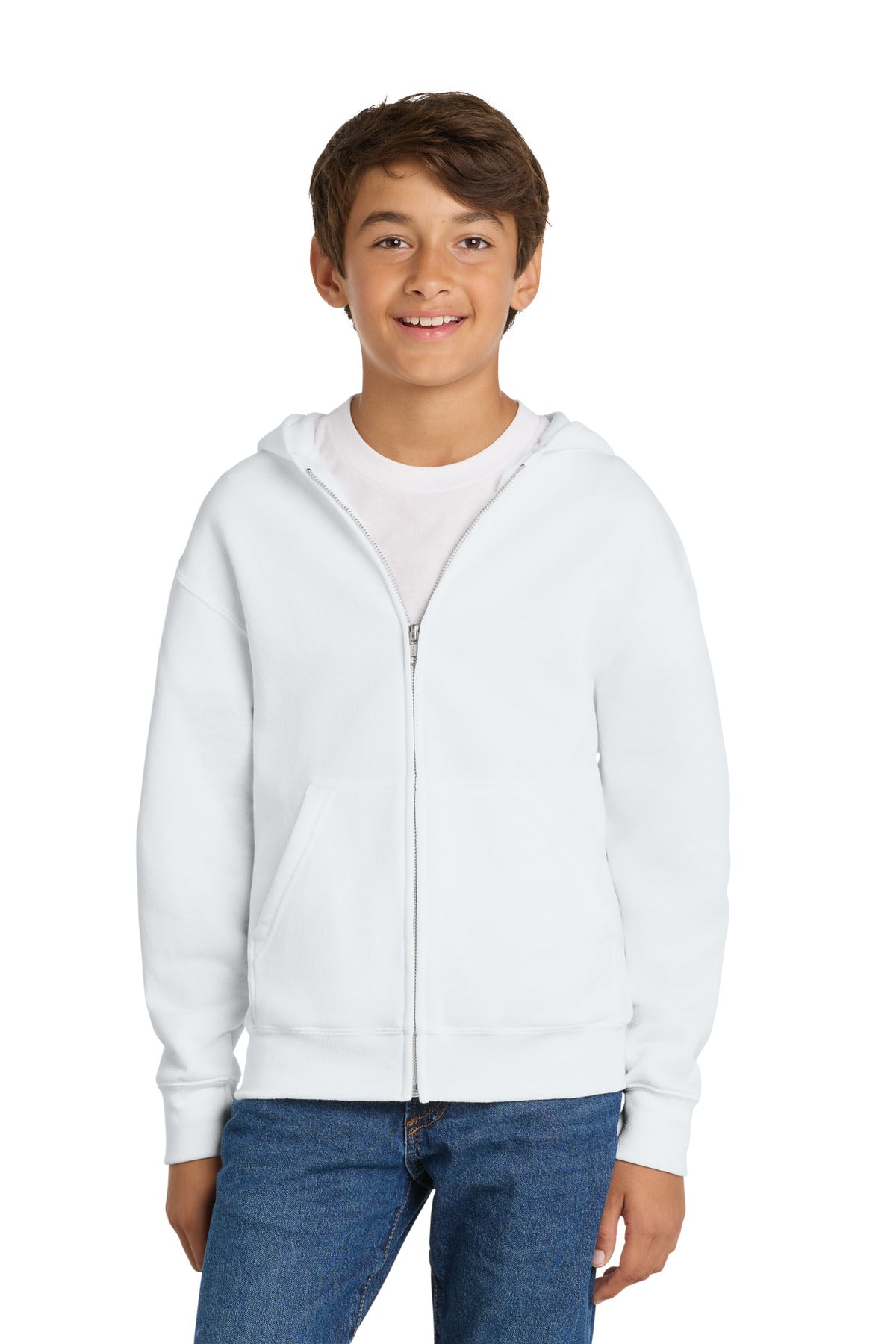 Port & Co™ Youth Core Fleece Full-Zip Hooded Sweatshirt PC78YZH