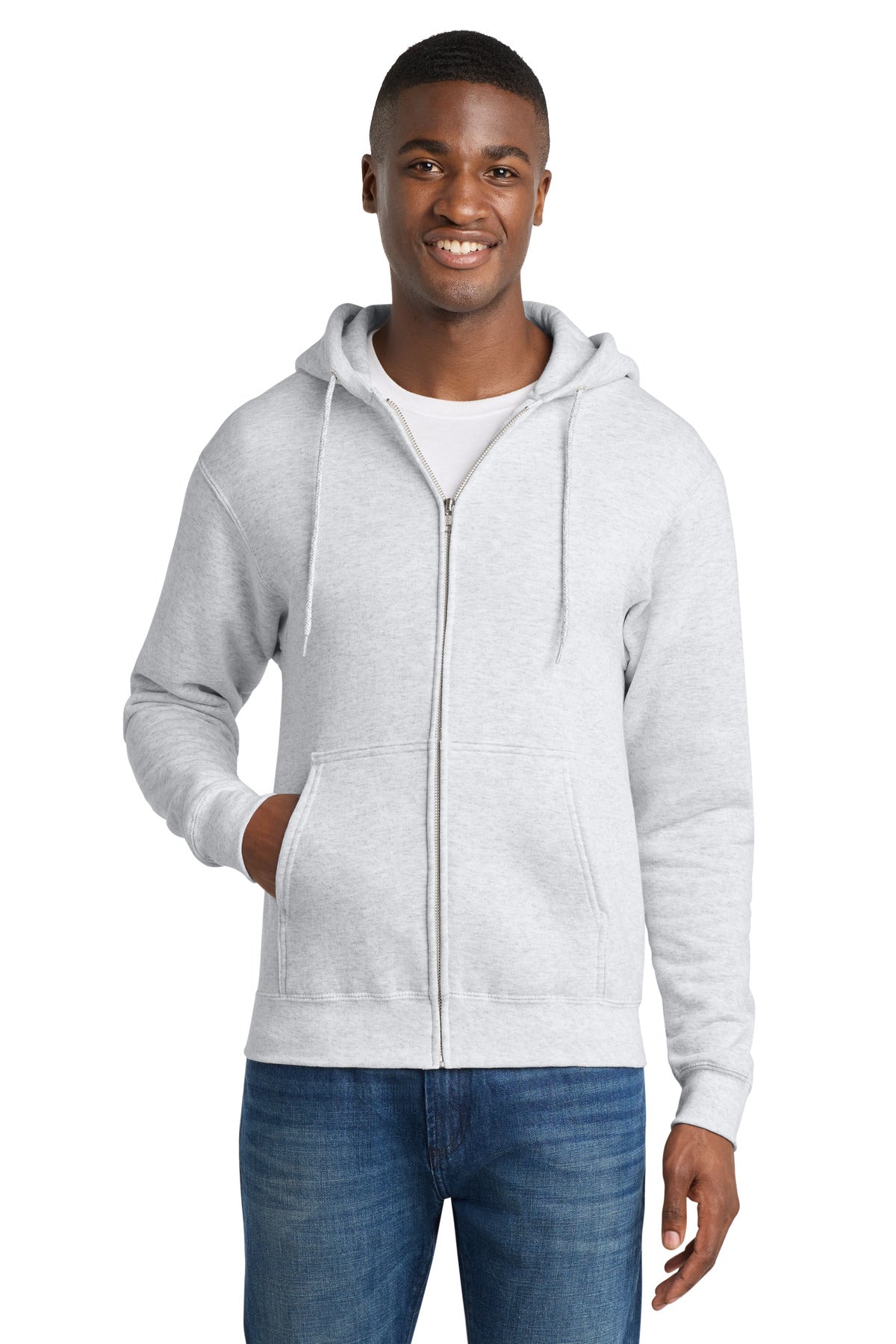 Port & Co™ Core Fleece Full-Zip Hooded Sweatshirt. PC78ZH – SanMar