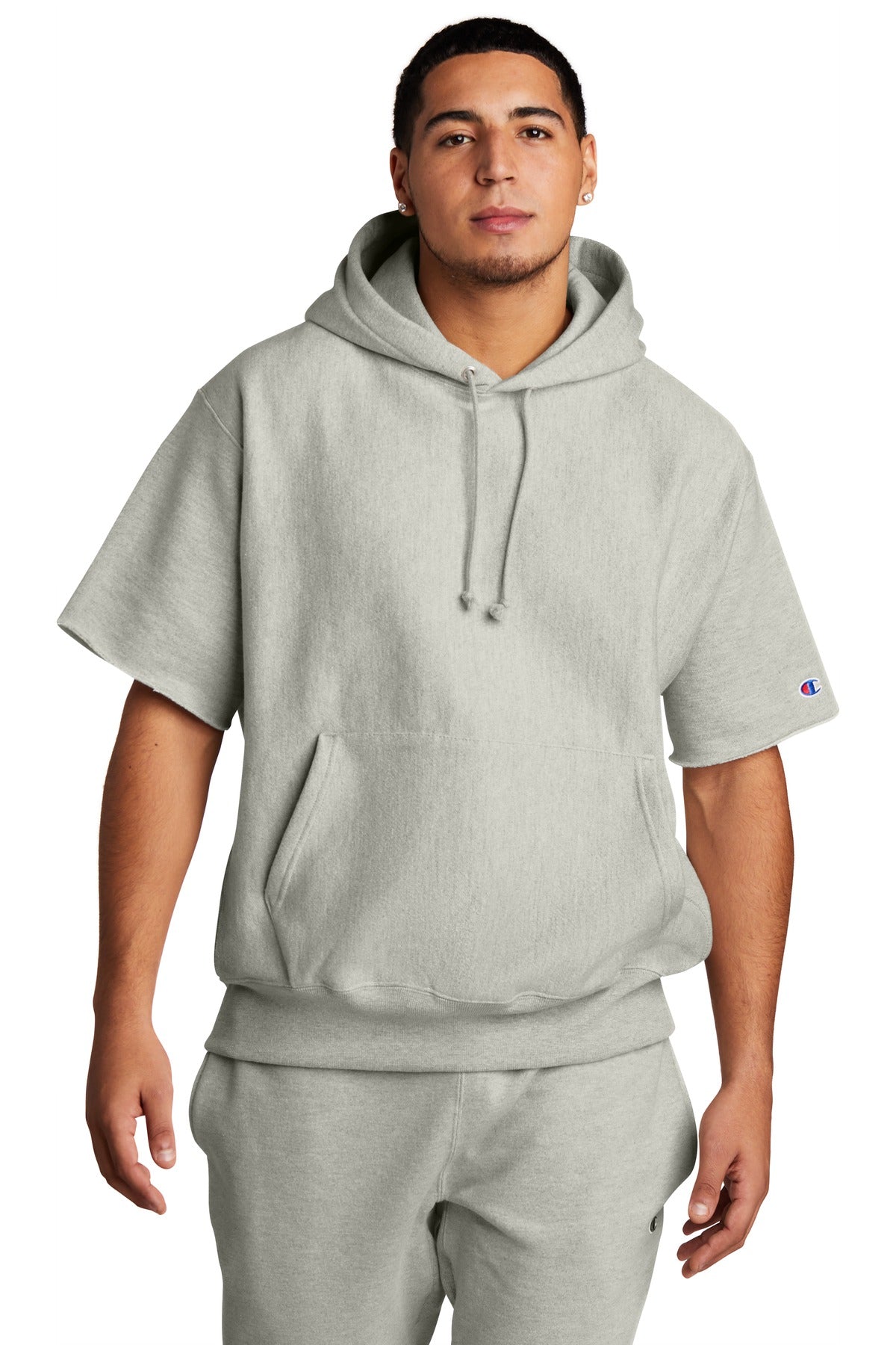 Champion ® Reverse Weave ® Short Sleeve Hooded Sweatshirt S101SS