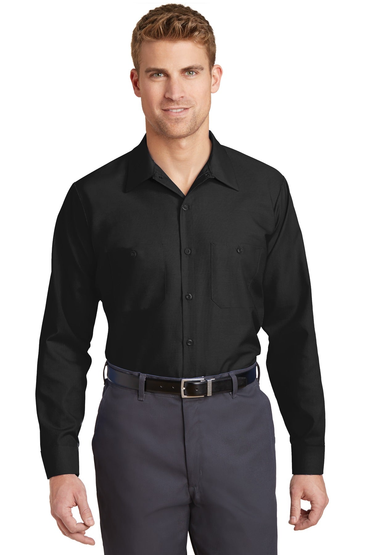 Red Kap® Long Sleeve Industrial Work Shirt. SP14 – SanMar Sports