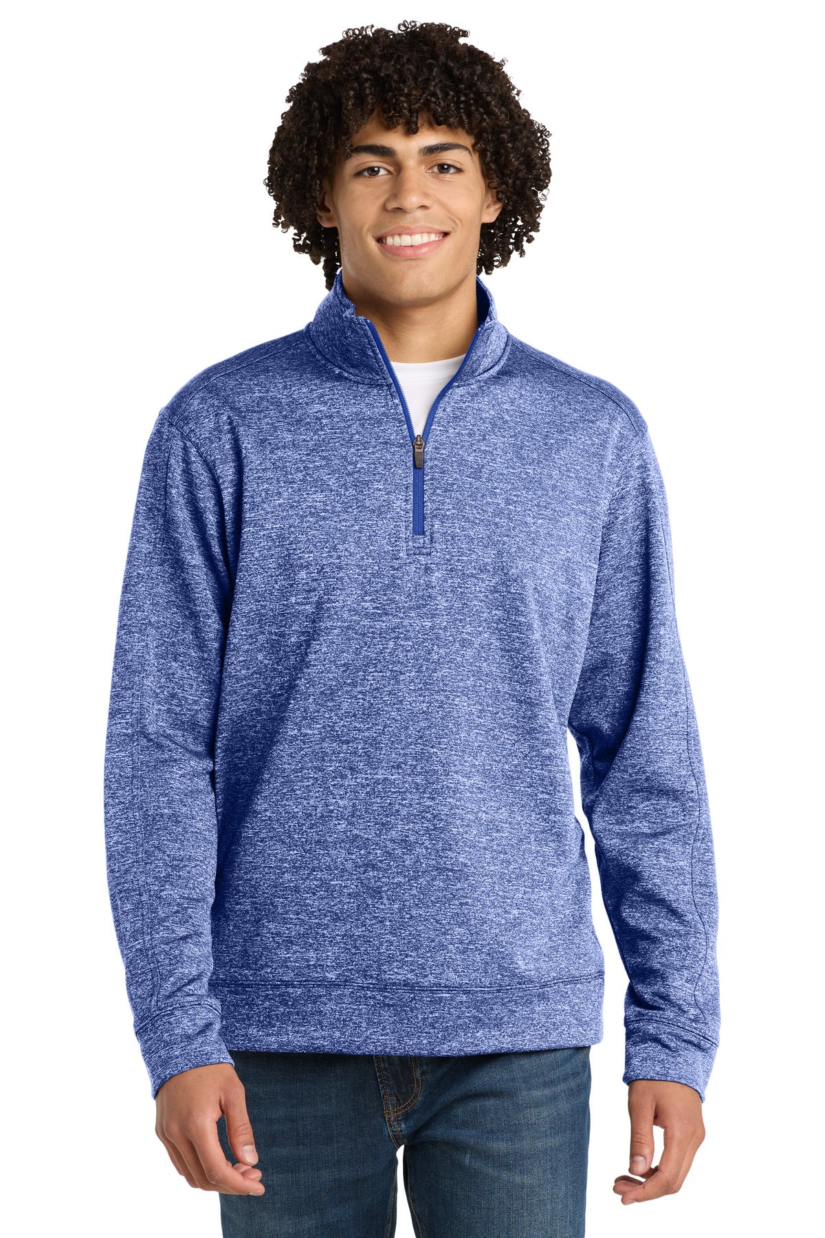 Sport-Tek® PosiCharge® Electric Heather Fleece 1/4-Zip Pullover. ST226