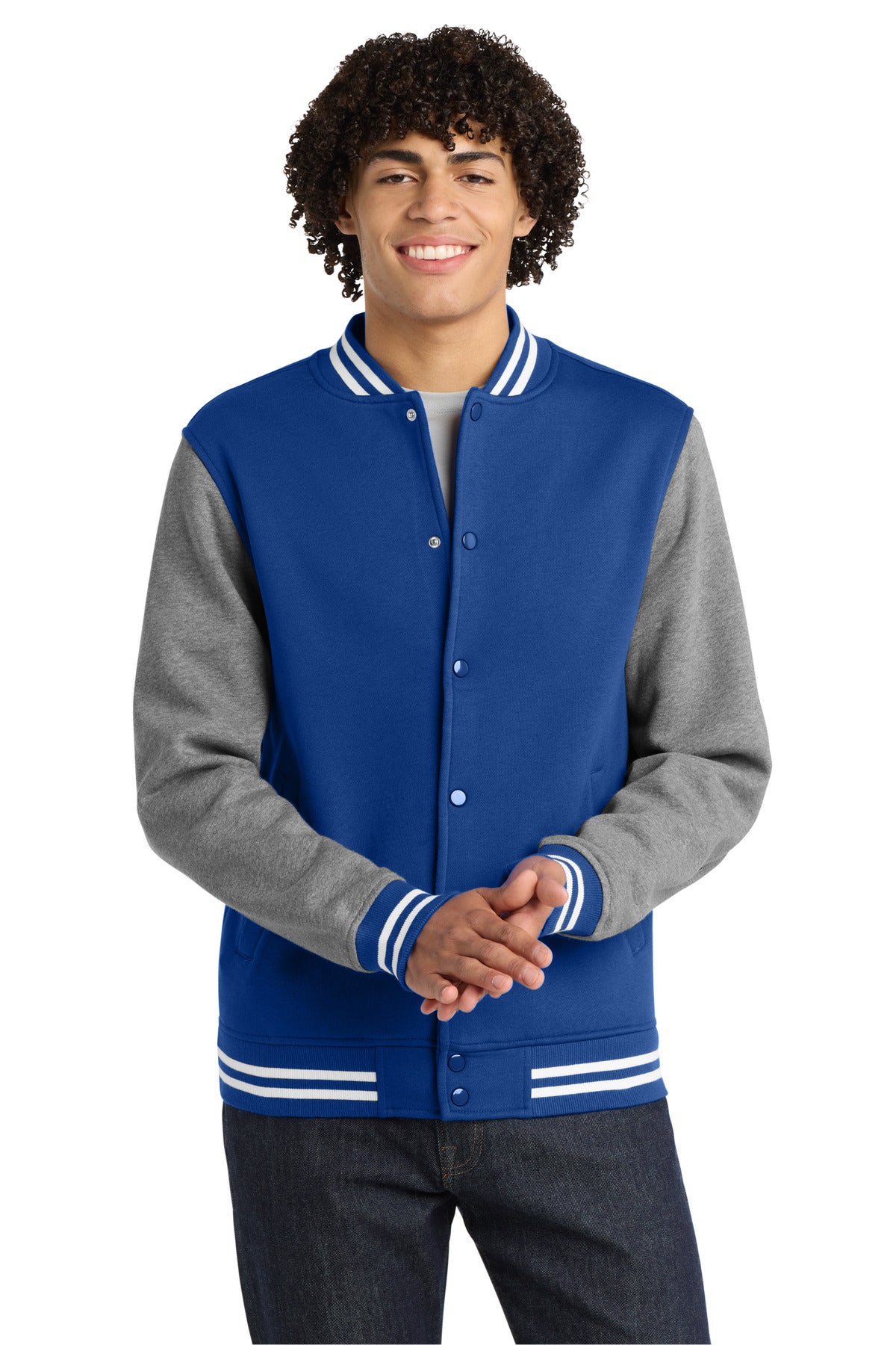 Sport-Tek® Fleece Letterman Jacket. ST270