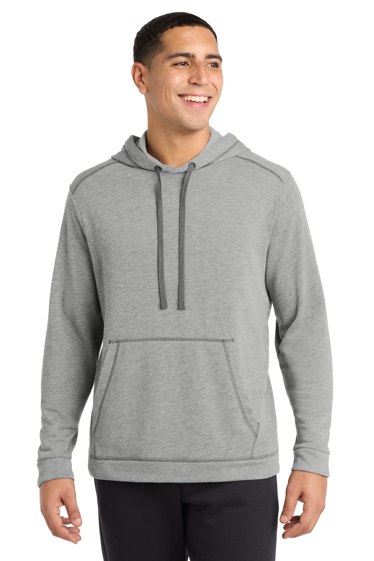 Sport-Tek ® PosiCharge ® Tri-Blend Wicking Fleece Hooded Pullover. ST296