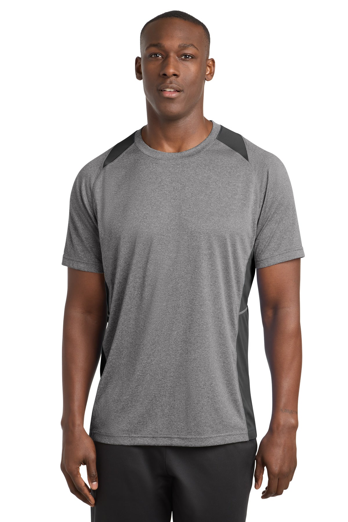 Sport-Tek® Heather Colorblock Contender™ Tee. ST361 – SanMar Sports
