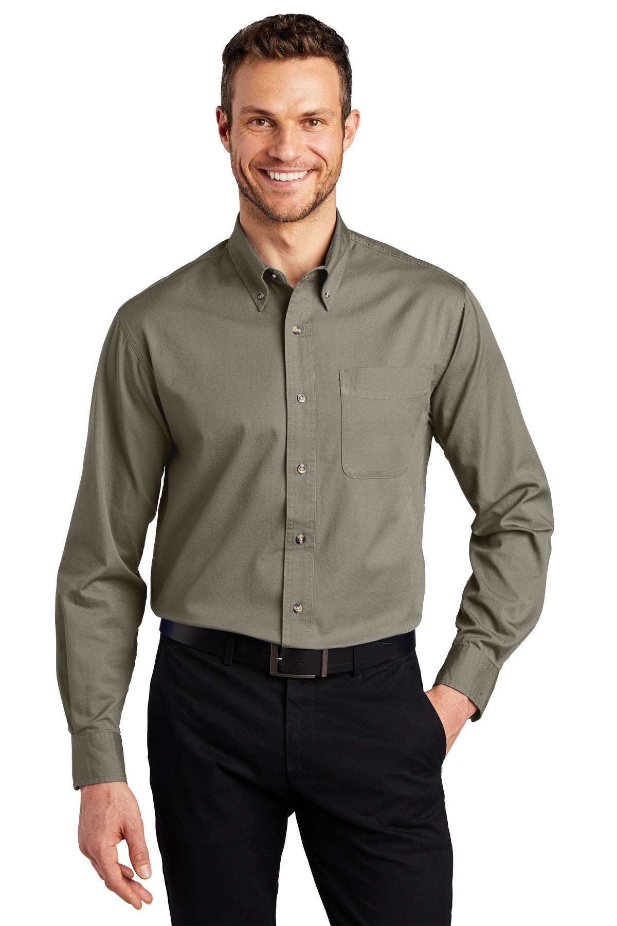 Port Authority® Tall Long Sleeve Twill Shirt. TLS600T