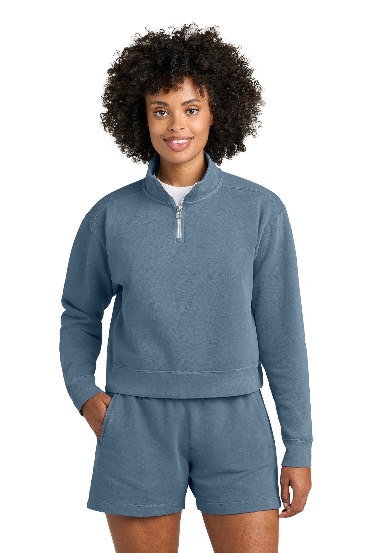 DISCONTINUED Comfort Colors® Women's Mid-Length 1/4-Zip Sweatshirt 1580L