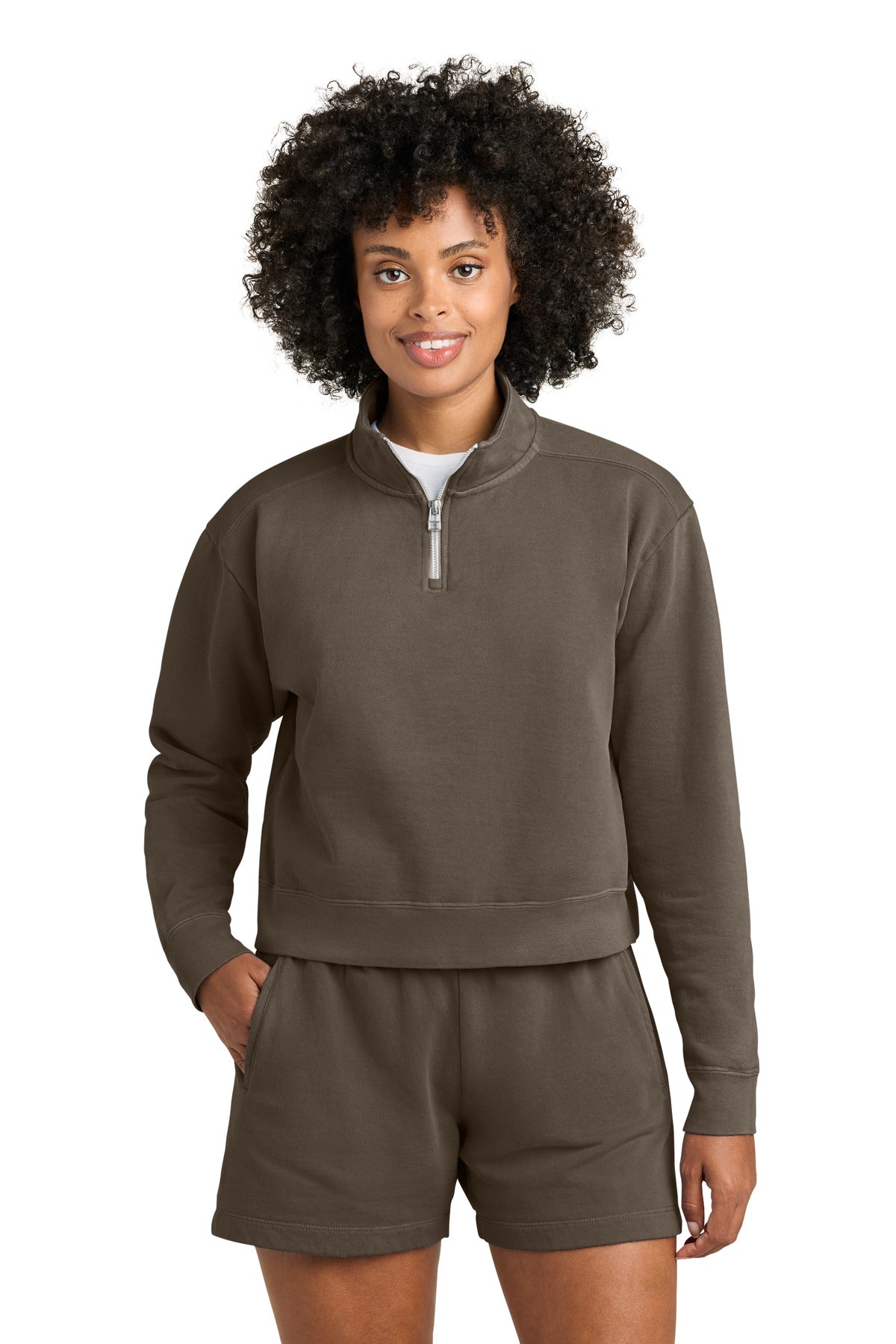 DISCONTINUED Comfort Colors® Women's Mid-Length 1/4-Zip Sweatshirt 1580L