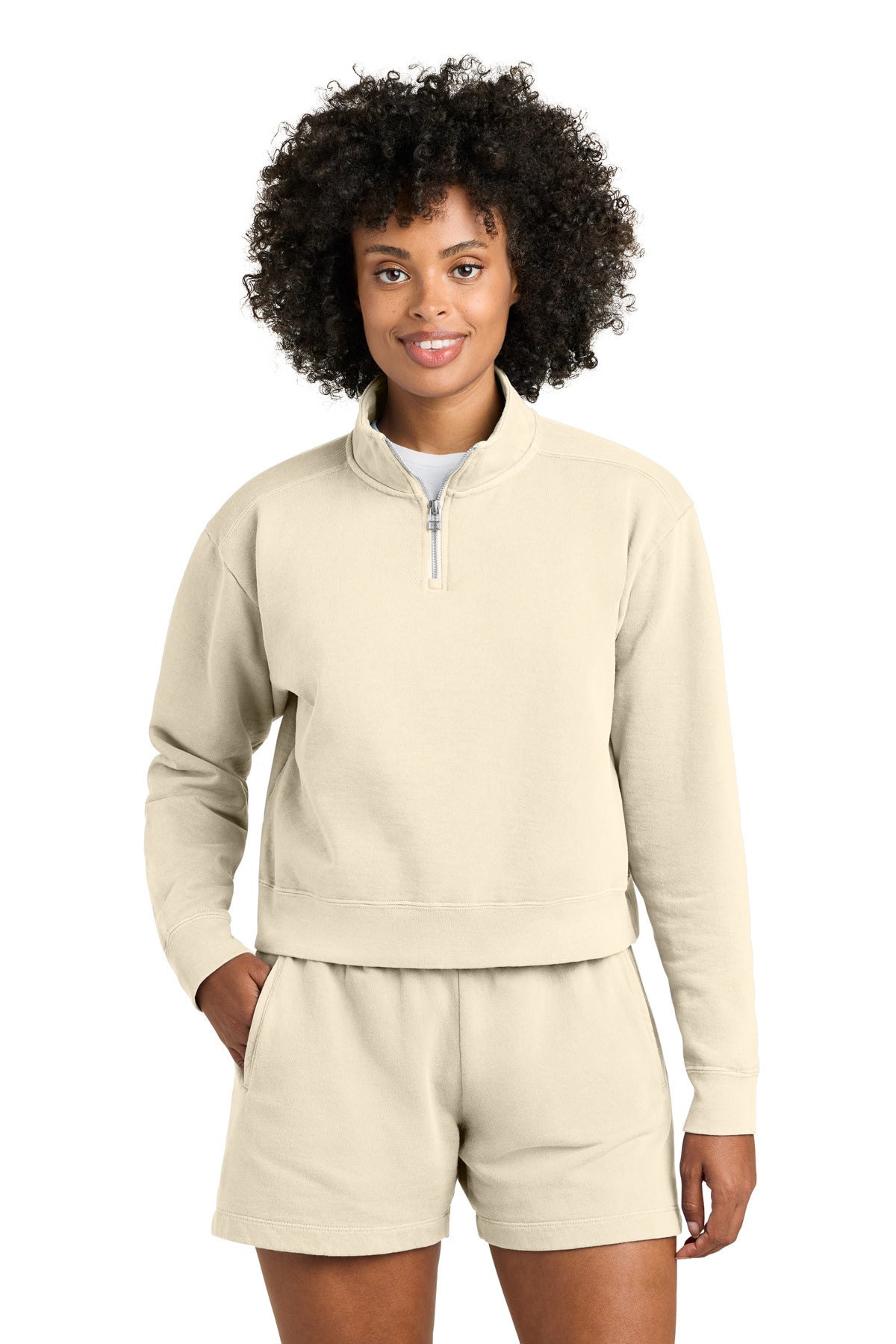 DISCONTINUED Comfort Colors® Women's Mid-Length 1/4-Zip Sweatshirt 1580L