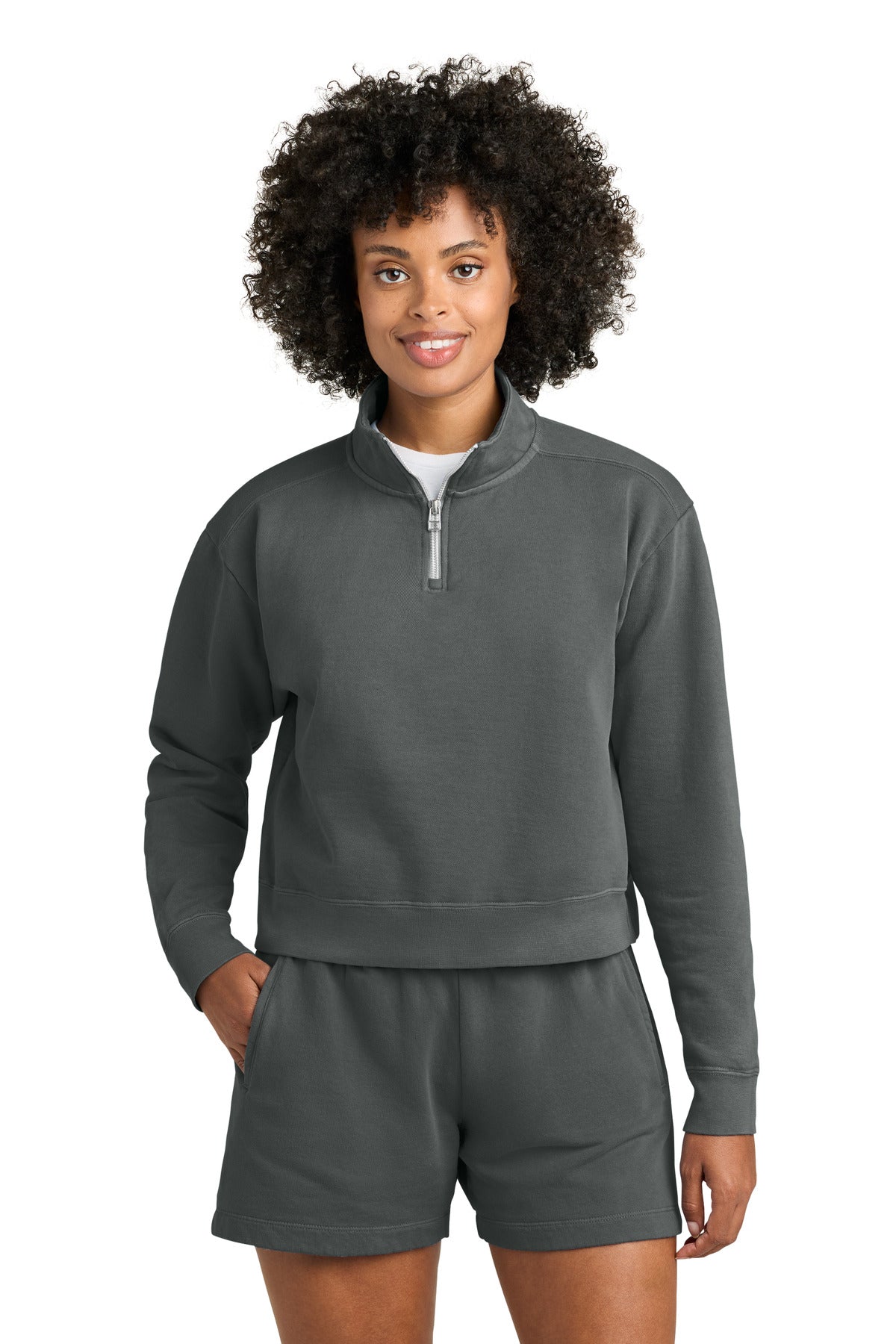 DISCONTINUED Comfort Colors® Women's Mid-Length 1/4-Zip Sweatshirt 1580L