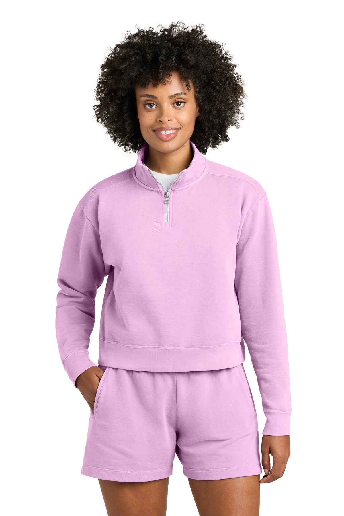 DISCONTINUED Comfort Colors® Women's Mid-Length 1/4-Zip Sweatshirt 1580L