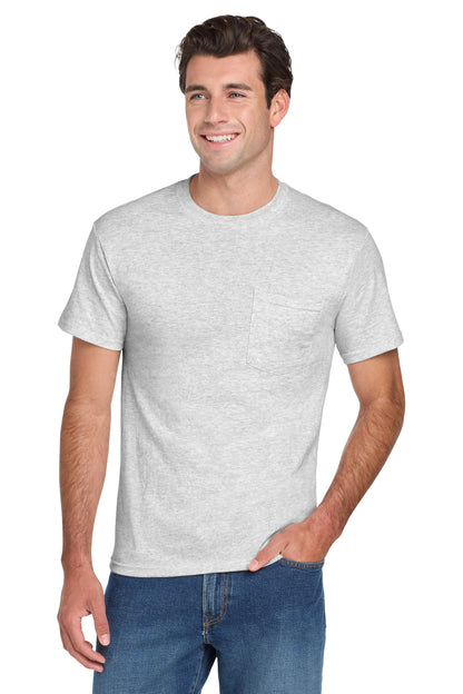Jerzees® -  Dri-Power® 50/50 Cotton/Poly Pocket T-Shirt.  29MP