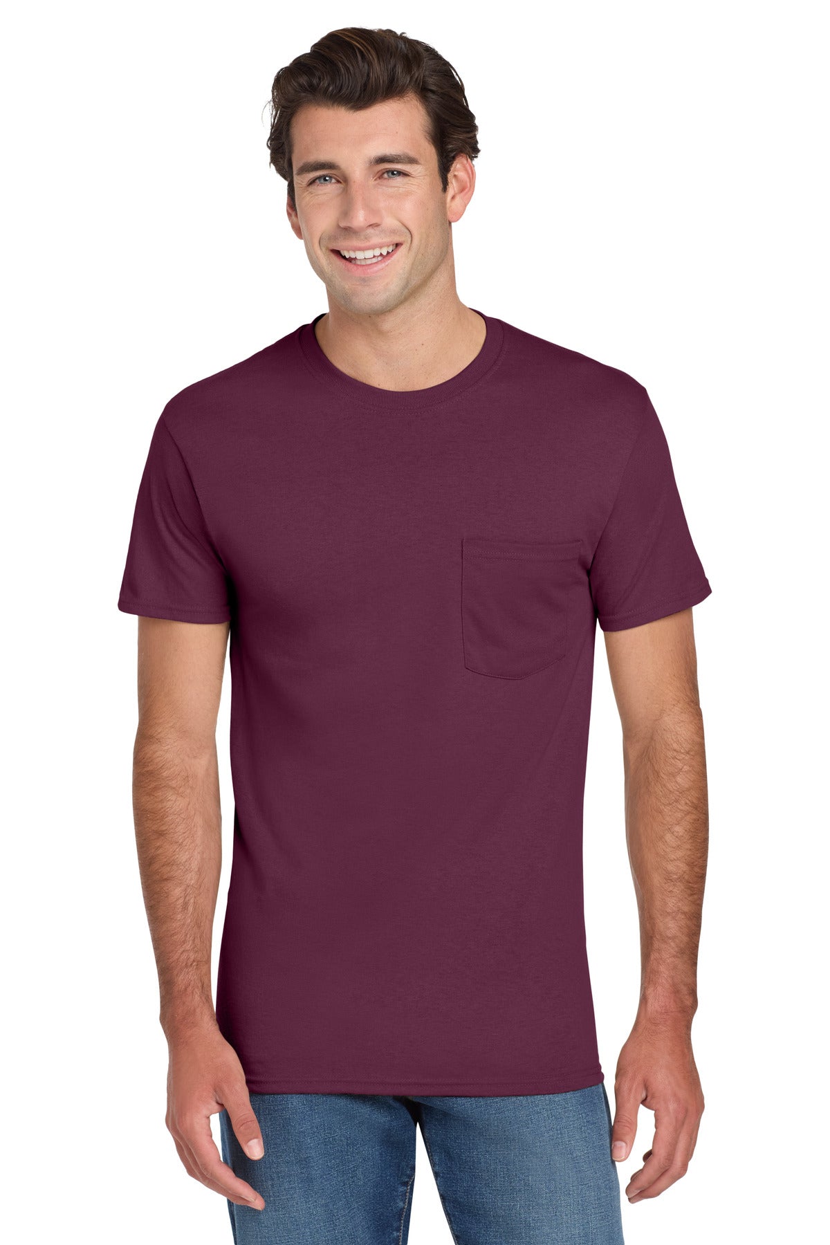 Jerzees® -  Dri-Power® 50/50 Cotton/Poly Pocket T-Shirt.  29MP