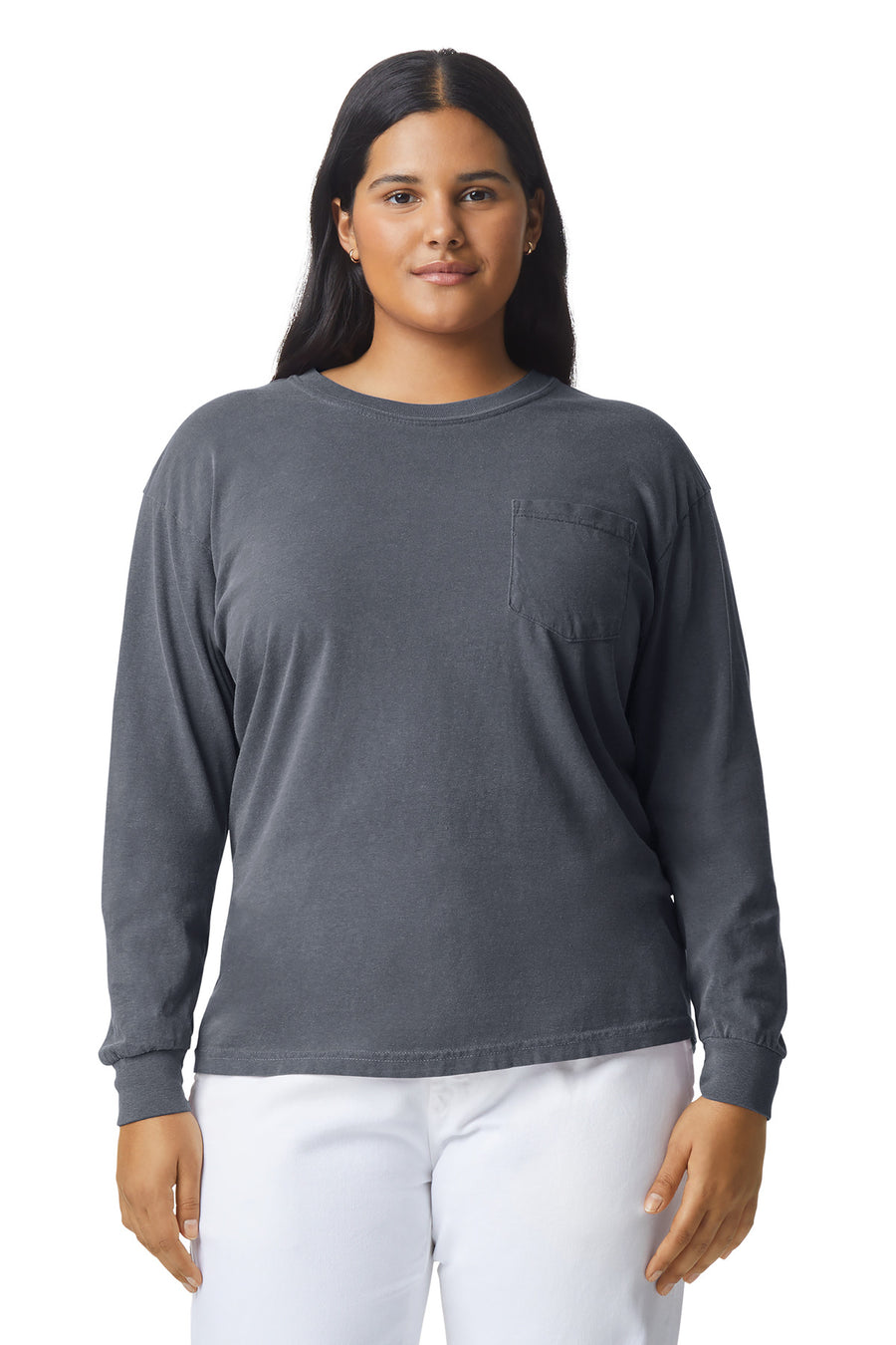 COMFORT COLORS ® Heavyweight Ring Spun Long Sleeve Pocket Tee. 4410
