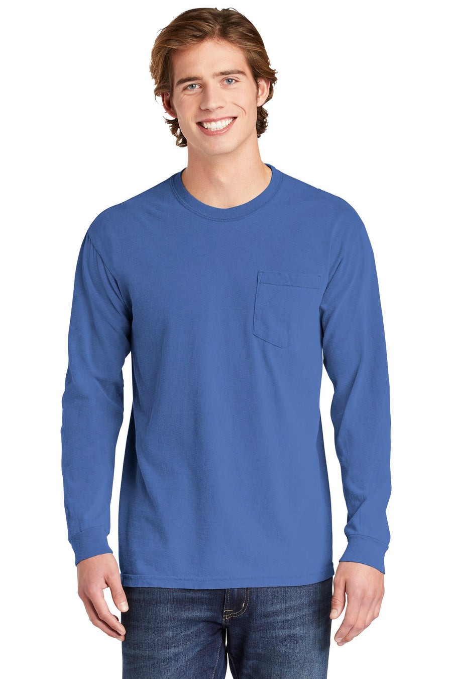 COMFORT COLORS ® Heavyweight Ring Spun Long Sleeve Pocket
