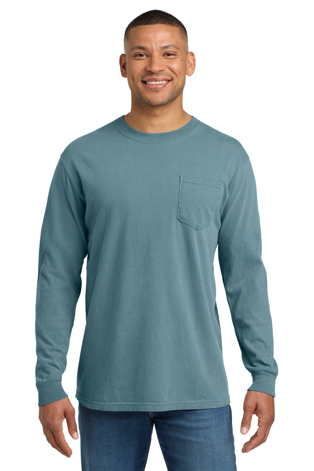COMFORT COLORS ® Heavyweight Ring Spun Long Sleeve Pocket Tee. 4410