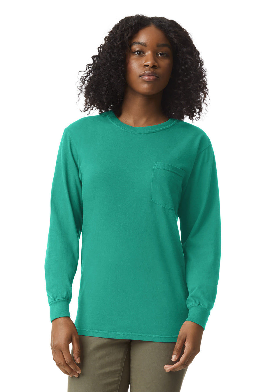 COMFORT COLORS ® Heavyweight Ring Spun Long Sleeve Pocket Tee. 4410
