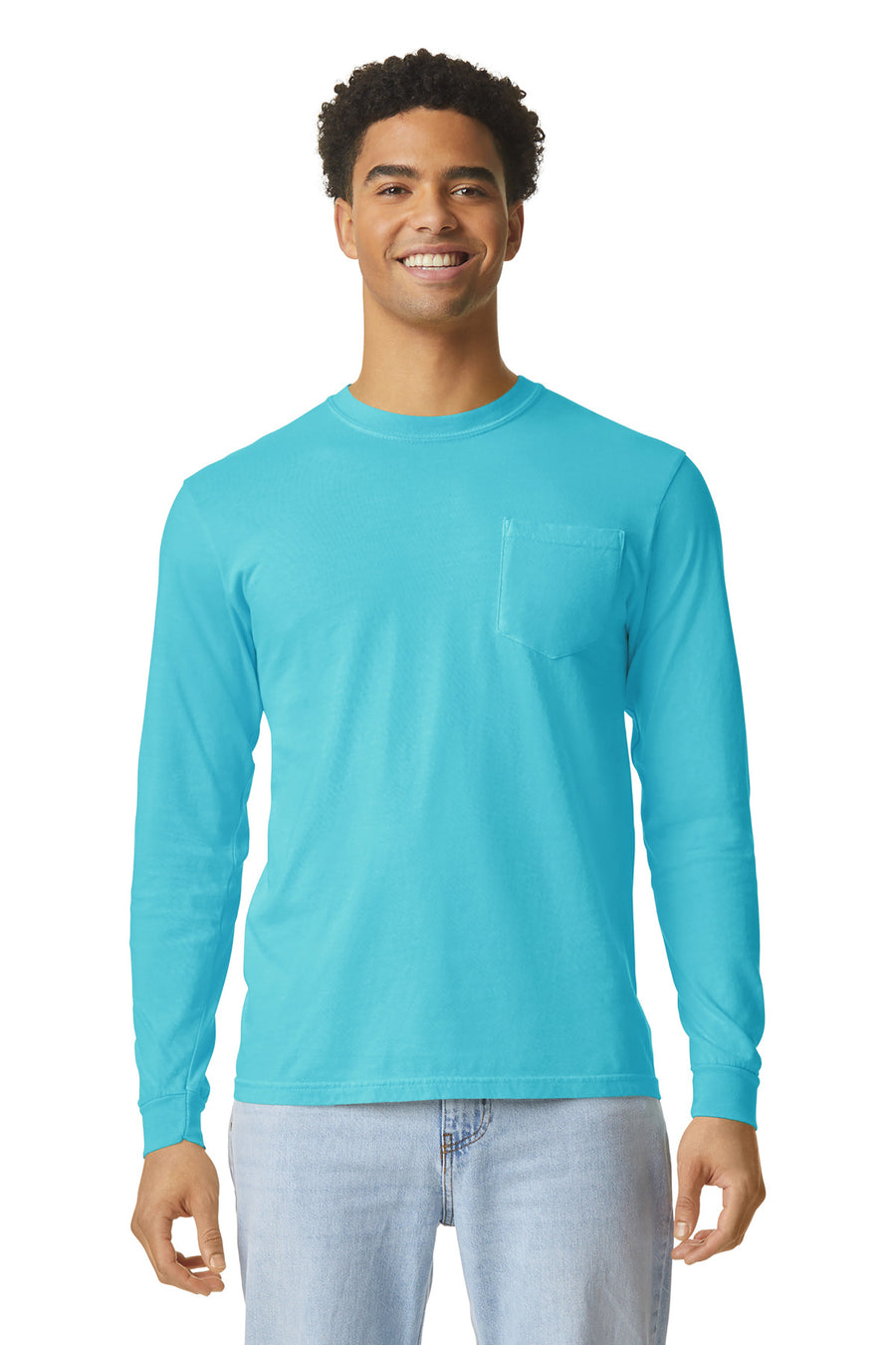COMFORT COLORS ® Heavyweight Ring Spun Long Sleeve Pocket Tee. 4410
