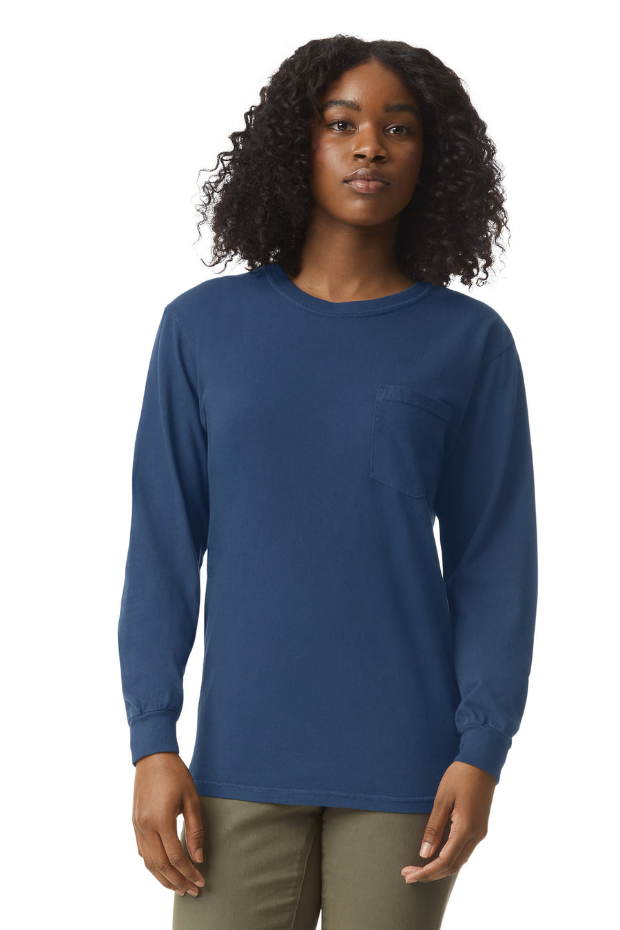 COMFORT COLORS ® Heavyweight Ring Spun Long Sleeve Pocket Tee. 4410