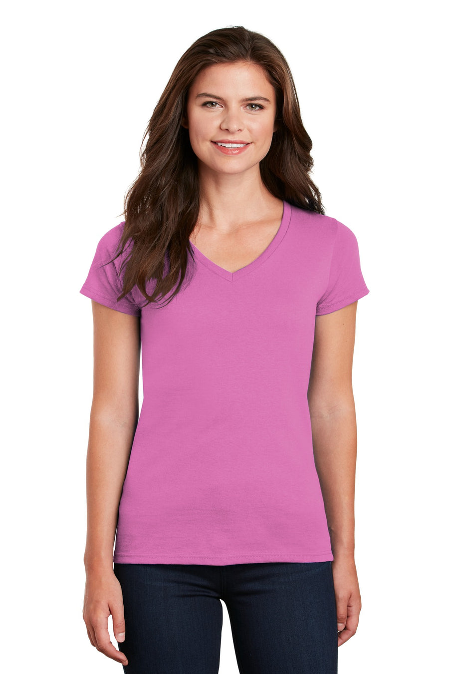 Gildan® Women's Heavy Cotton® 100% Cotton V-Neck T-Shirt. 5V00L