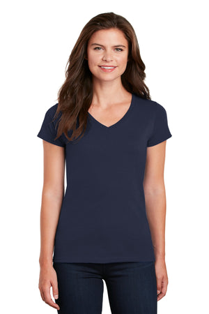 Gildan® Women's Heavy Cotton® 100% Cotton V-Neck T-Shirt. 5V00L