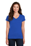 Gildan® Women's Heavy Cotton® 100% Cotton V-Neck T-Shirt. 5V00L