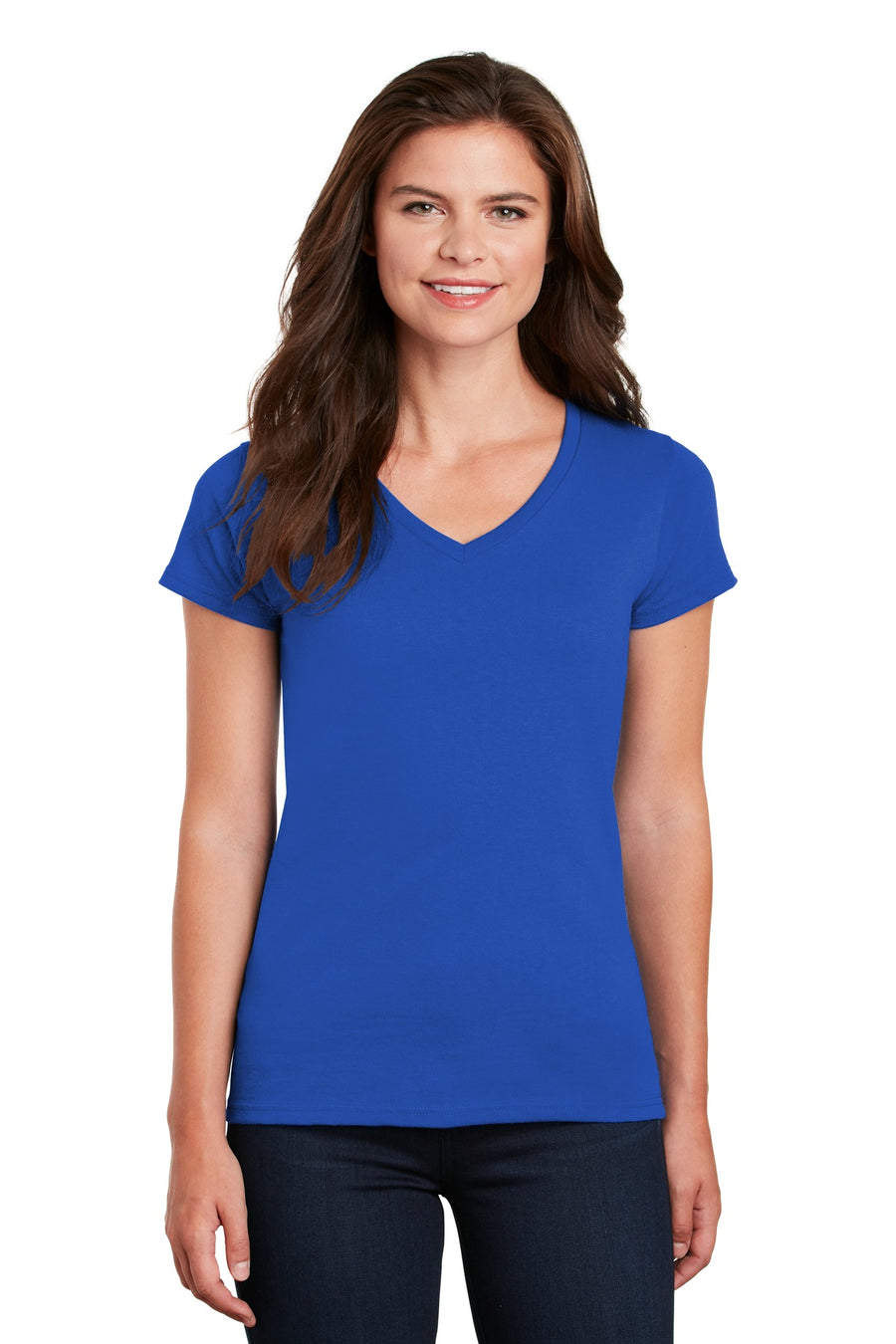 Gildan® Women's Heavy Cotton® 100% Cotton V-Neck T-Shirt. 5V00L