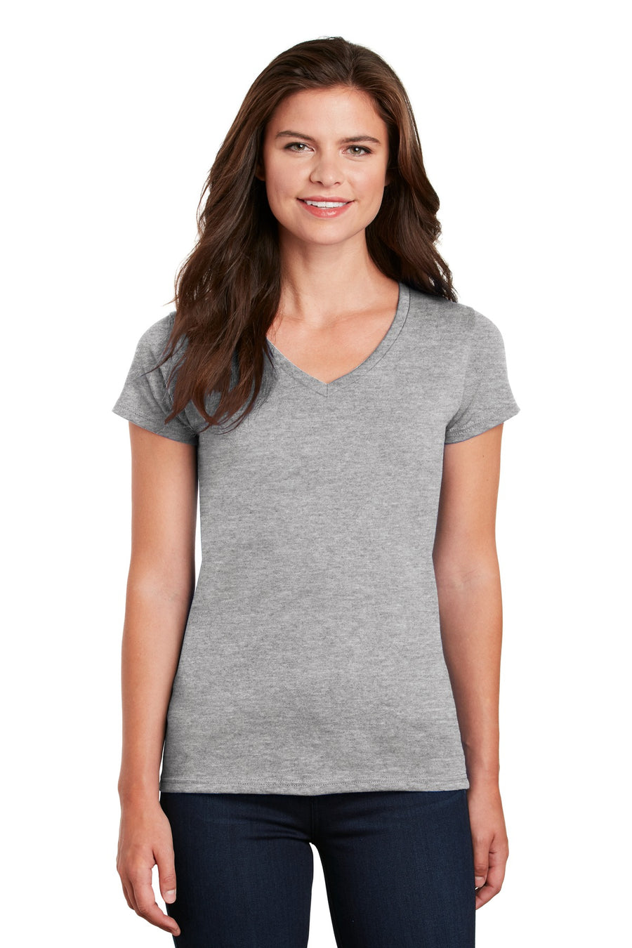 Gildan® Women's Heavy Cotton® 100% Cotton V-Neck T-Shirt. 5V00L