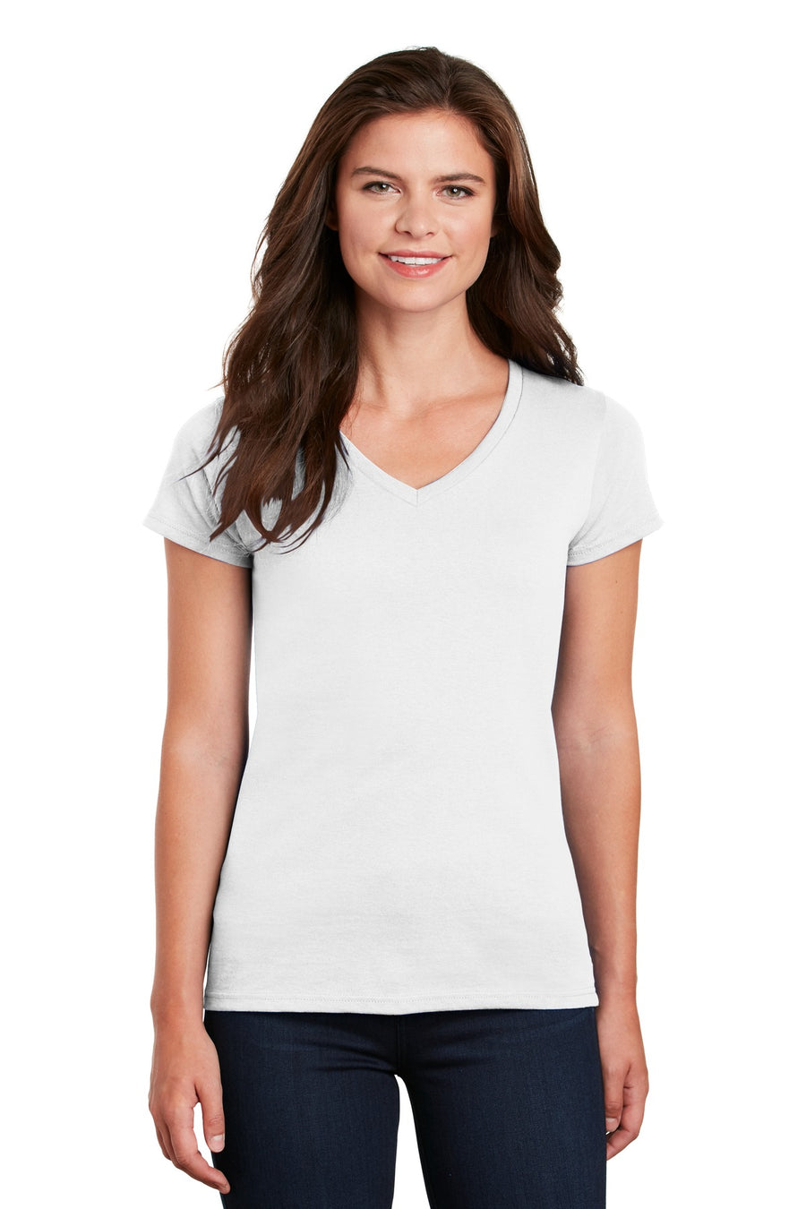 Gildan® Women's Heavy Cotton® 100% Cotton V-Neck T-Shirt. 5V00L