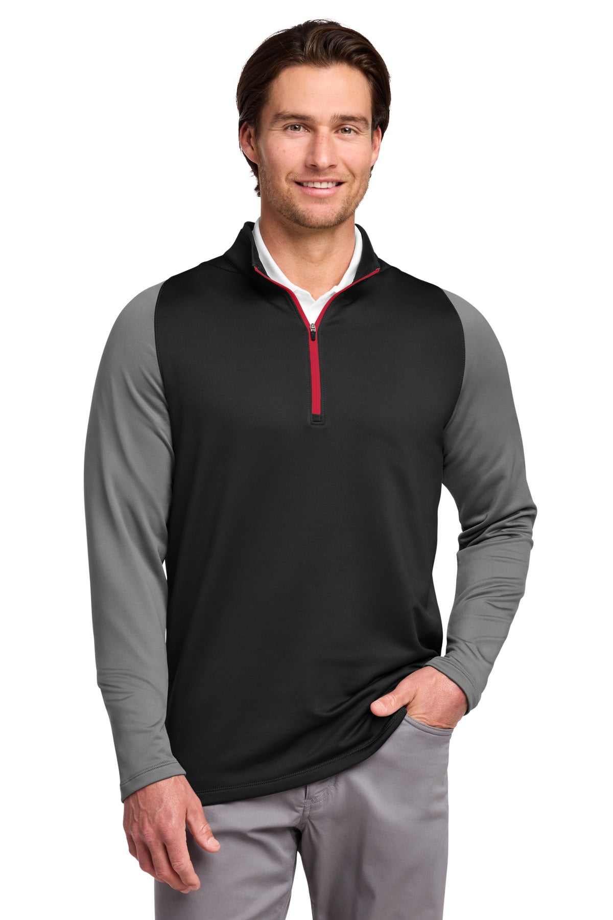 Nike Dri-FIT Stretch 1/2-Zip Cover-Up. 779795 – SanMar Sports