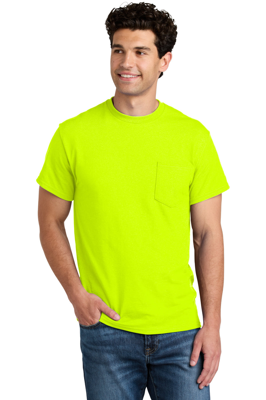 Gildan - DryBlend 50 Cotton/50 Poly Pocket T-Shirt. 8300