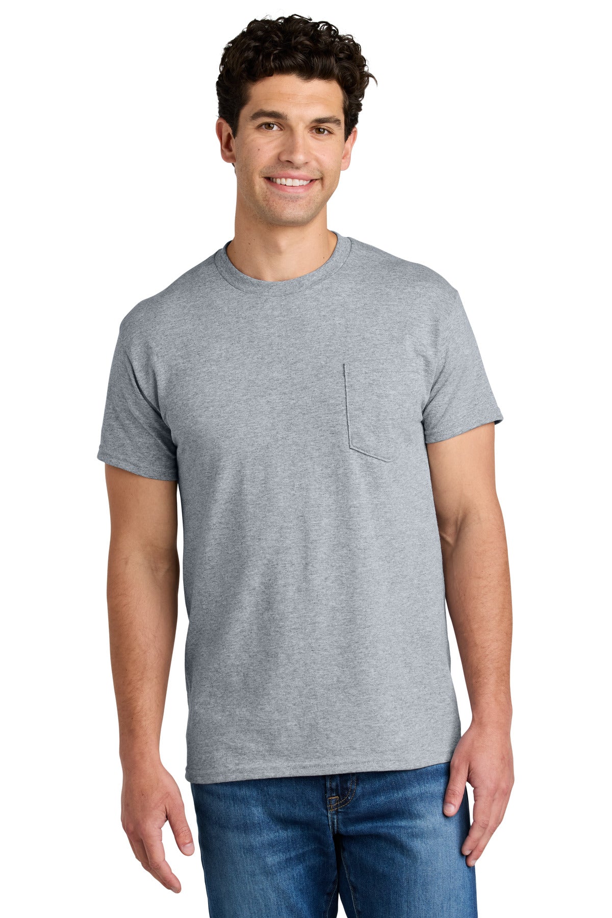 Gildan® - DryBlend® 50 Cotton/50 Poly Pocket T-Shirt. 8300
