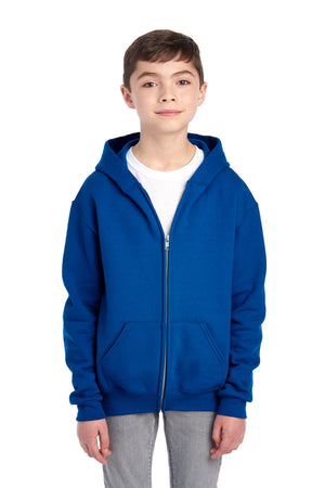 Jerzees® - Youth NuBlend® Full-Zip Hooded Sweatshirt.  993B